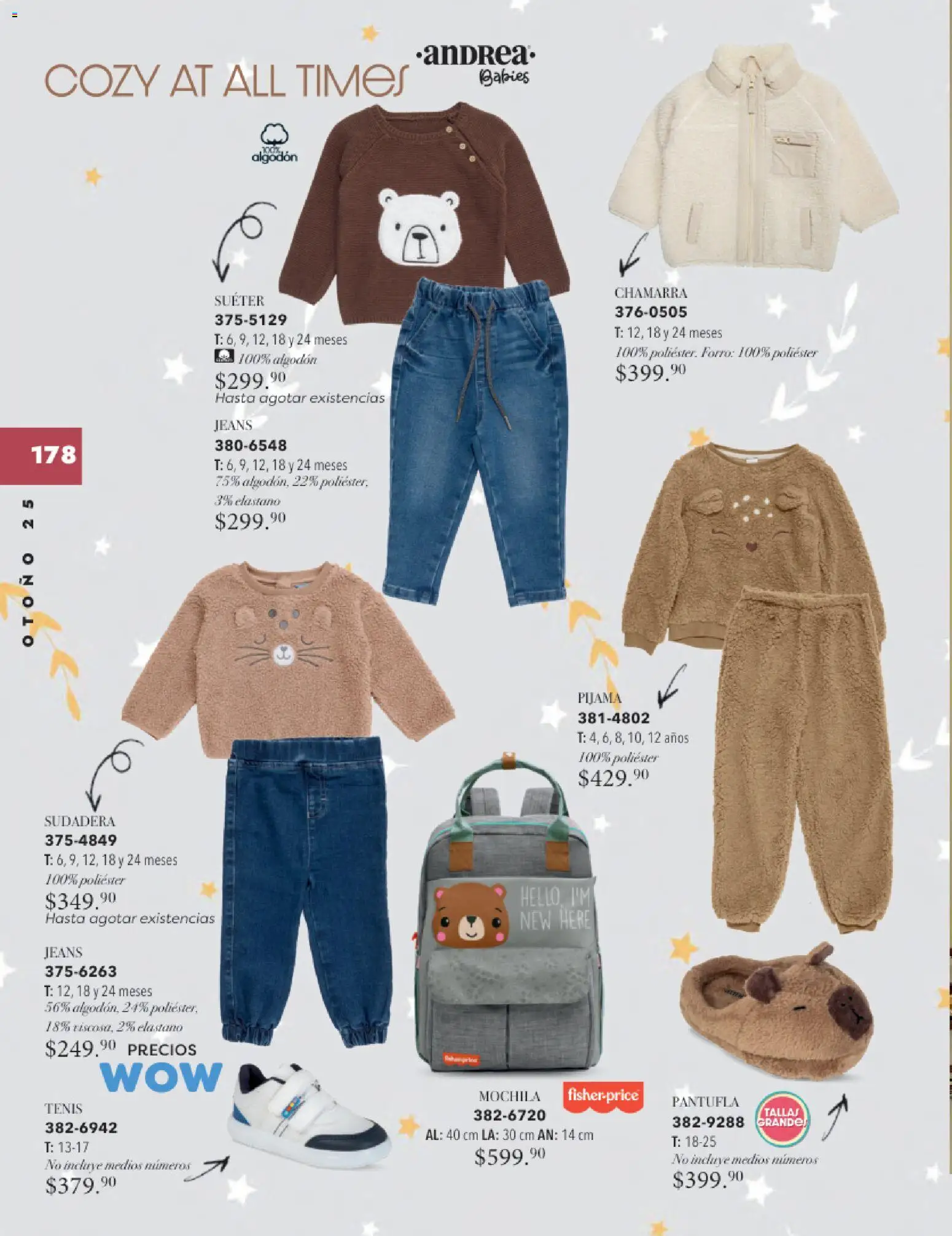 Nuevas ofertas de Andrea válidas en toda la República Mexicana desde el 26.11.2025. ¡Encuentra las mejores ofertas en Andrea catálogo Infantil Baby otoño 2025! | Página: 54 | Productos: Suéter, Chamarra, Mochila, Sudadera
