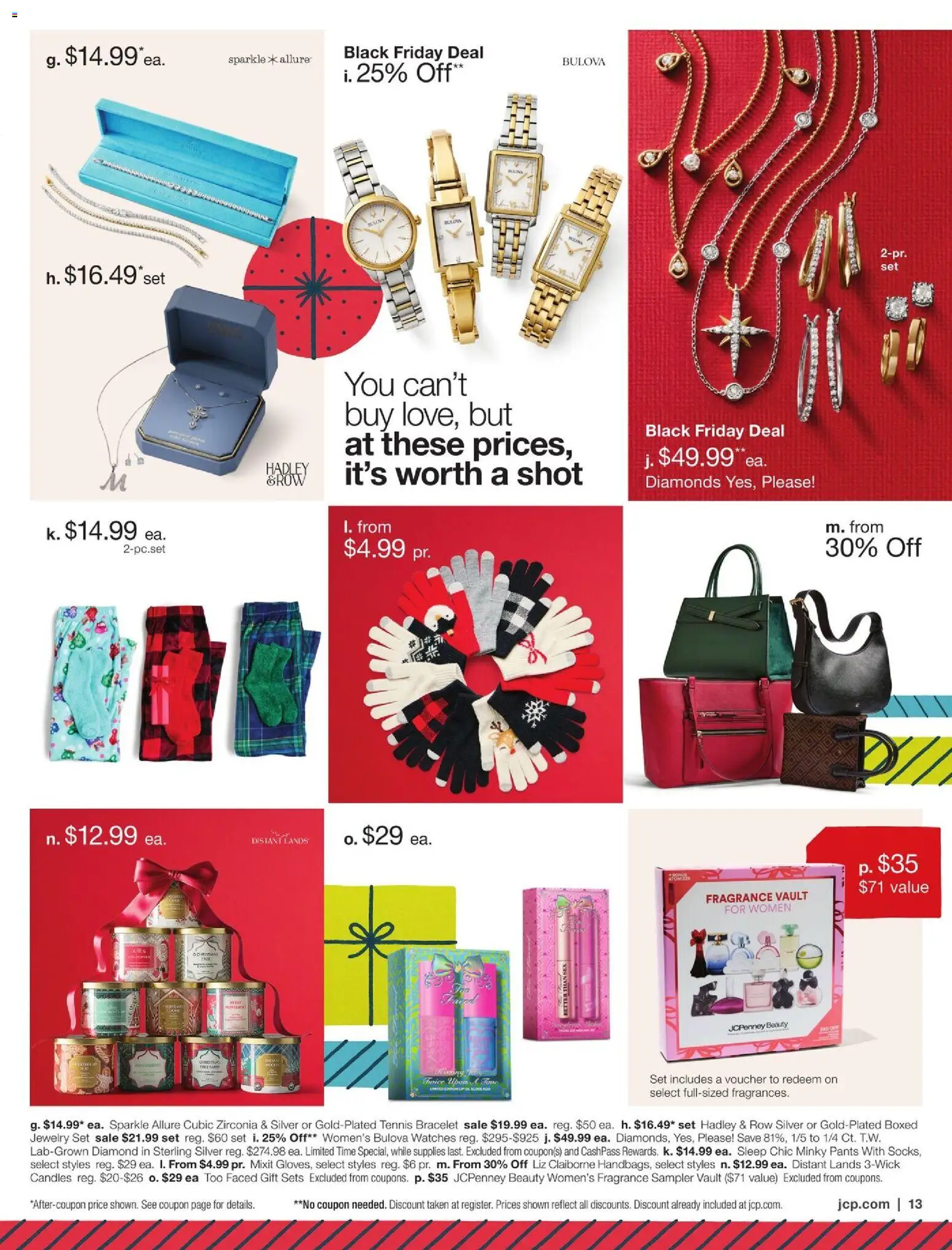 JCPenney Holiday Gift Guide - valid from 05.11.2025 | Page: 13 | Products: Watches, Fragrance, Pants