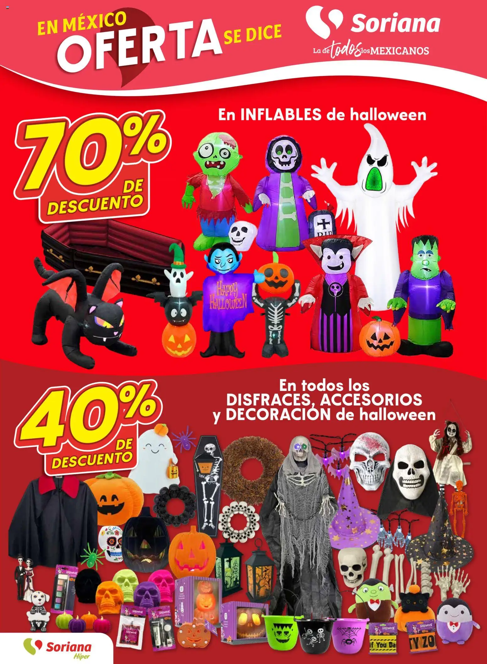 Nuevas ofertas de Soriana válidas en toda la República Mexicana desde el 23.10.2025. ¡Encuentra las mejores ofertas en Soriana - Fin de Semana Híper: Ags, Nay, Jal, Qro, Col, Mich, Gto, Hgo, Tlax, Mor, Pue, Gro, Oax, Edo. de Mex, Valle de México, Za! | Página: 15