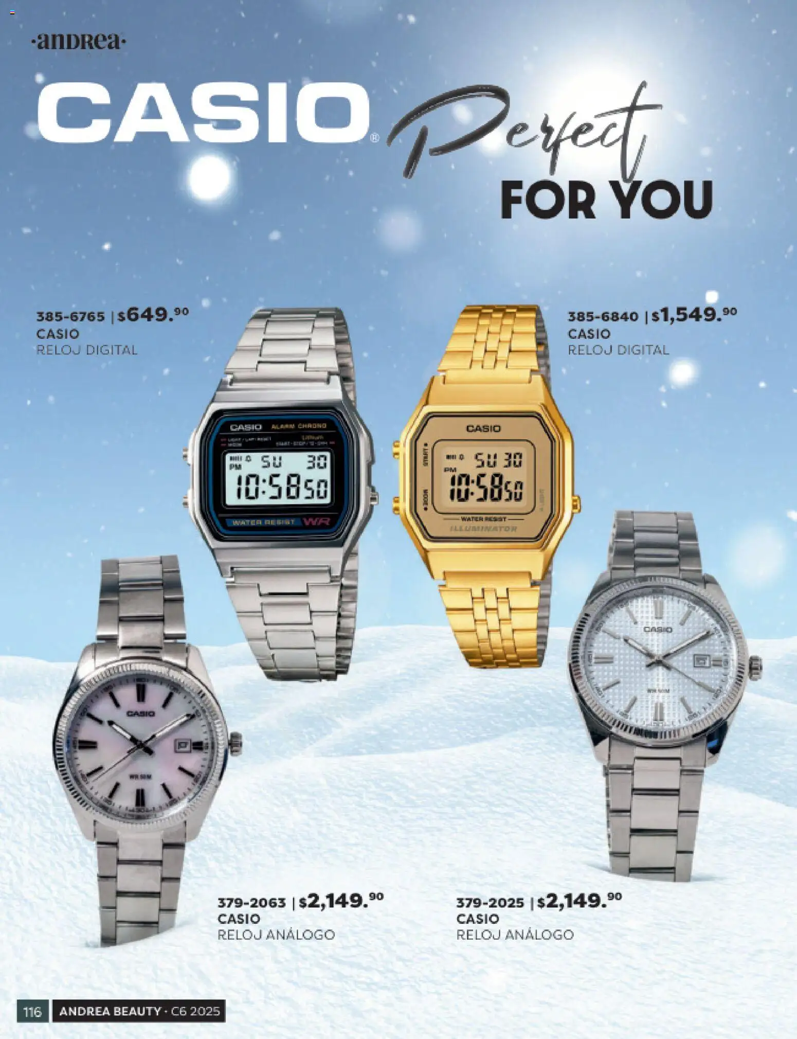 Nuevas ofertas de Andrea válidas en toda la República Mexicana desde el 31.10.2025. ¡Encuentra las mejores ofertas en Andrea catálogo Beauty! | Página: 116 | Productos: Reloj