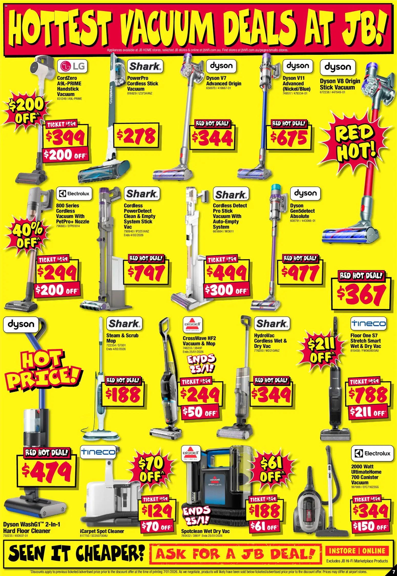 JB Hi-Fi catalogue - valid from 15.01.2026 | Page: 7 | Products: Mop, Cleaner, Scrub, Rice