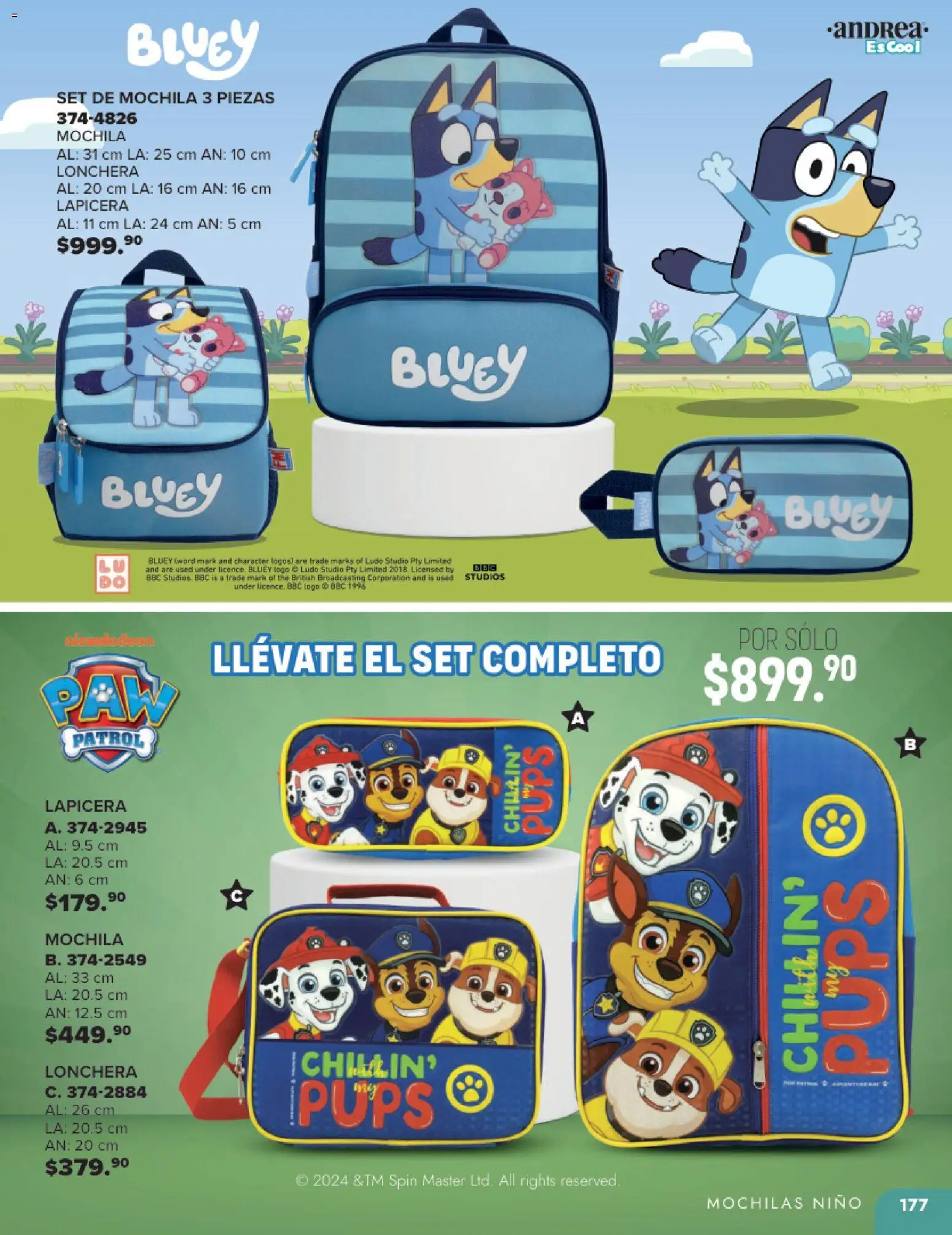 Nuevas ofertas de Andrea válidas en toda la República Mexicana desde el 25.05.2025. ¡Encuentra las mejores ofertas en Andrea catálogo Colegial ! | Página: 177 | Productos: Mochila