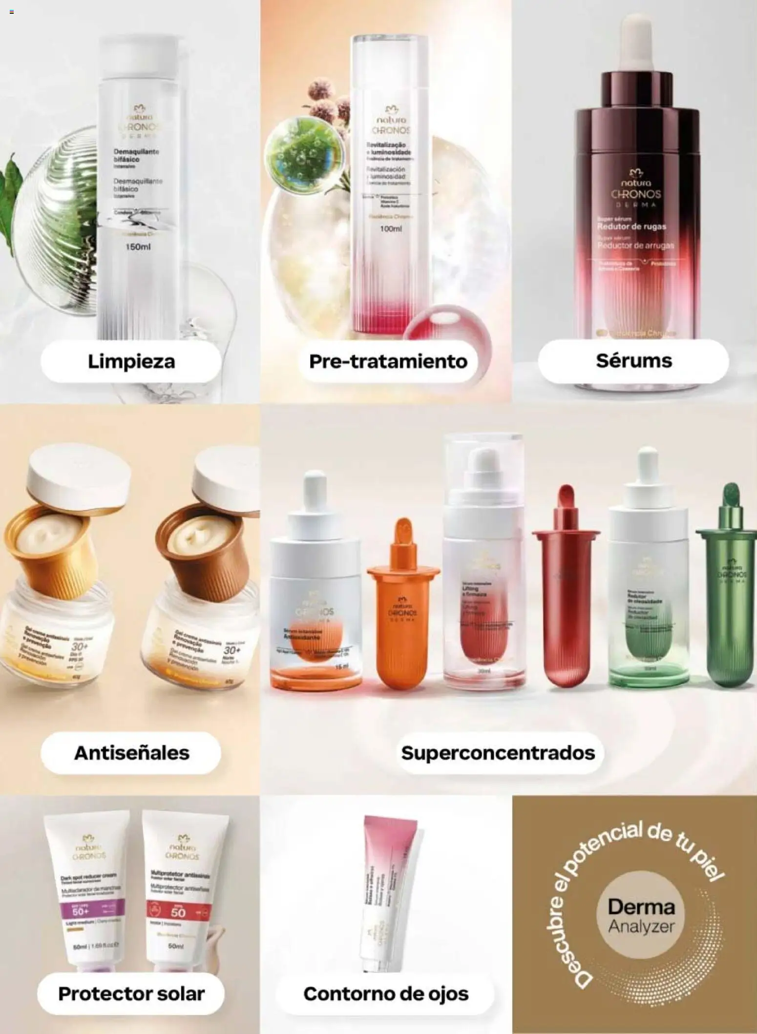 Nuevas ofertas de Natura válidas en toda la República Mexicana desde el 30.01.2026. ¡Encuentra las mejores ofertas en Natura campaña 3 2026! | Página: 52 | Productos: Contorno de ojos, Contorno, Desmaquillante, Protector solar