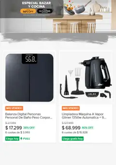 Vista previa Mercado Libre catálogo válido desde el 17.11.2025 | Página: 4 | Productos: Balanza, Balanza digital, Peso, Baño