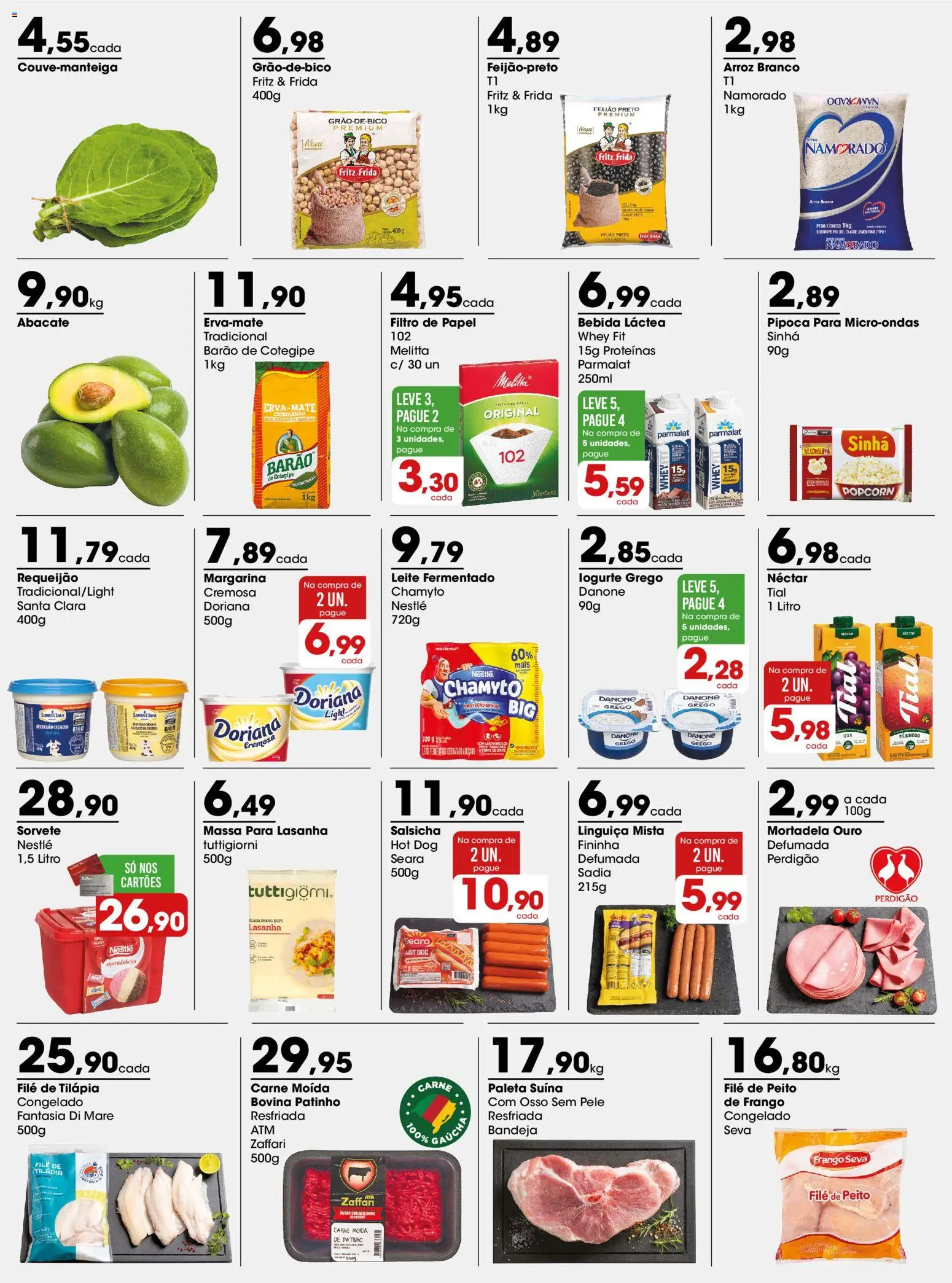 Zaffari Folheto - válido de 12.01.2026 | Página: 2 | Produtos: Feijão, Leite, Microondas, Sorvete