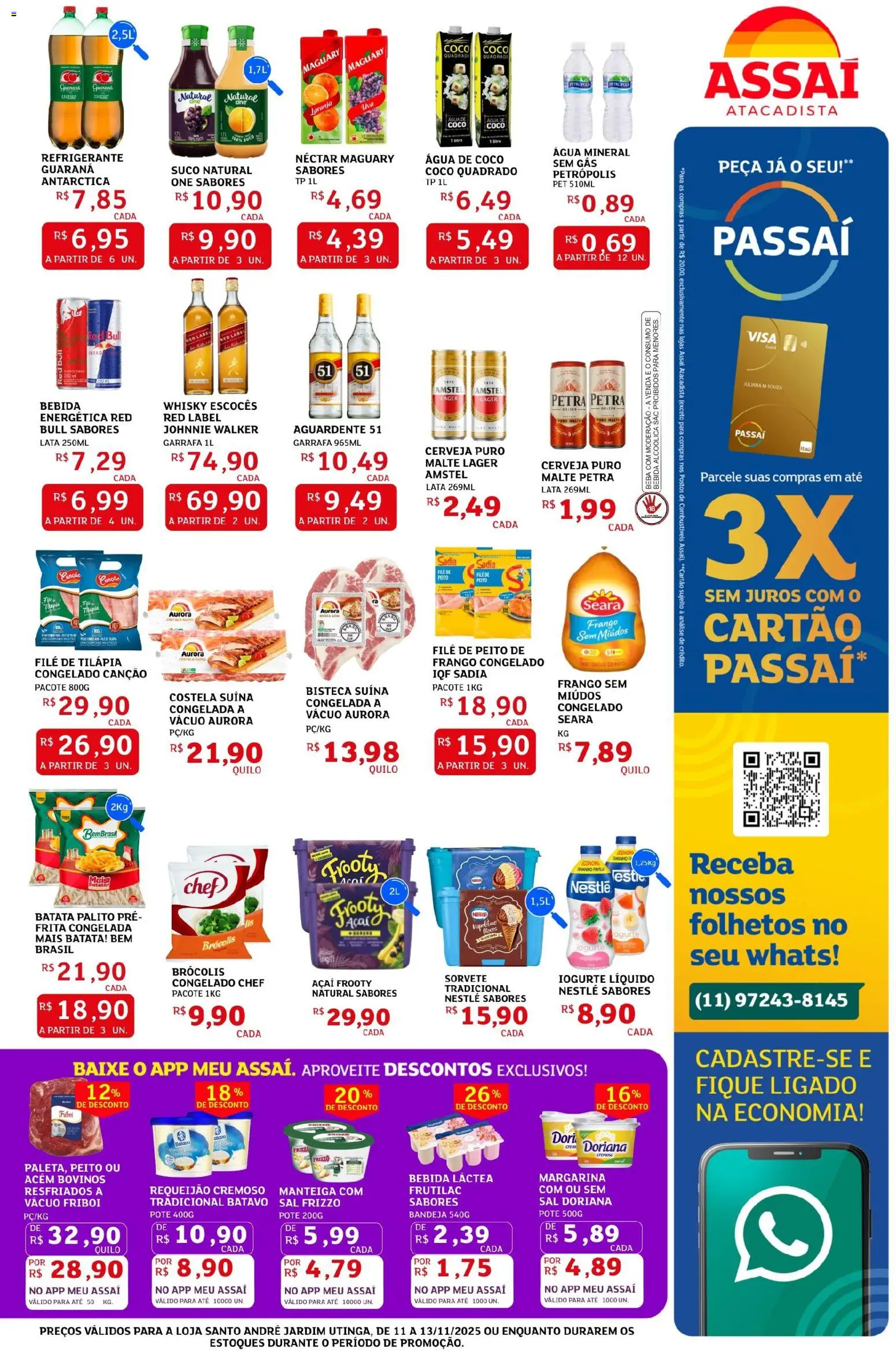 Assaí Atacadista Folheto - válido de 07.11.2025 | Página: 3 | Produtos: Coco, Whisky, Cerveja, Bebida