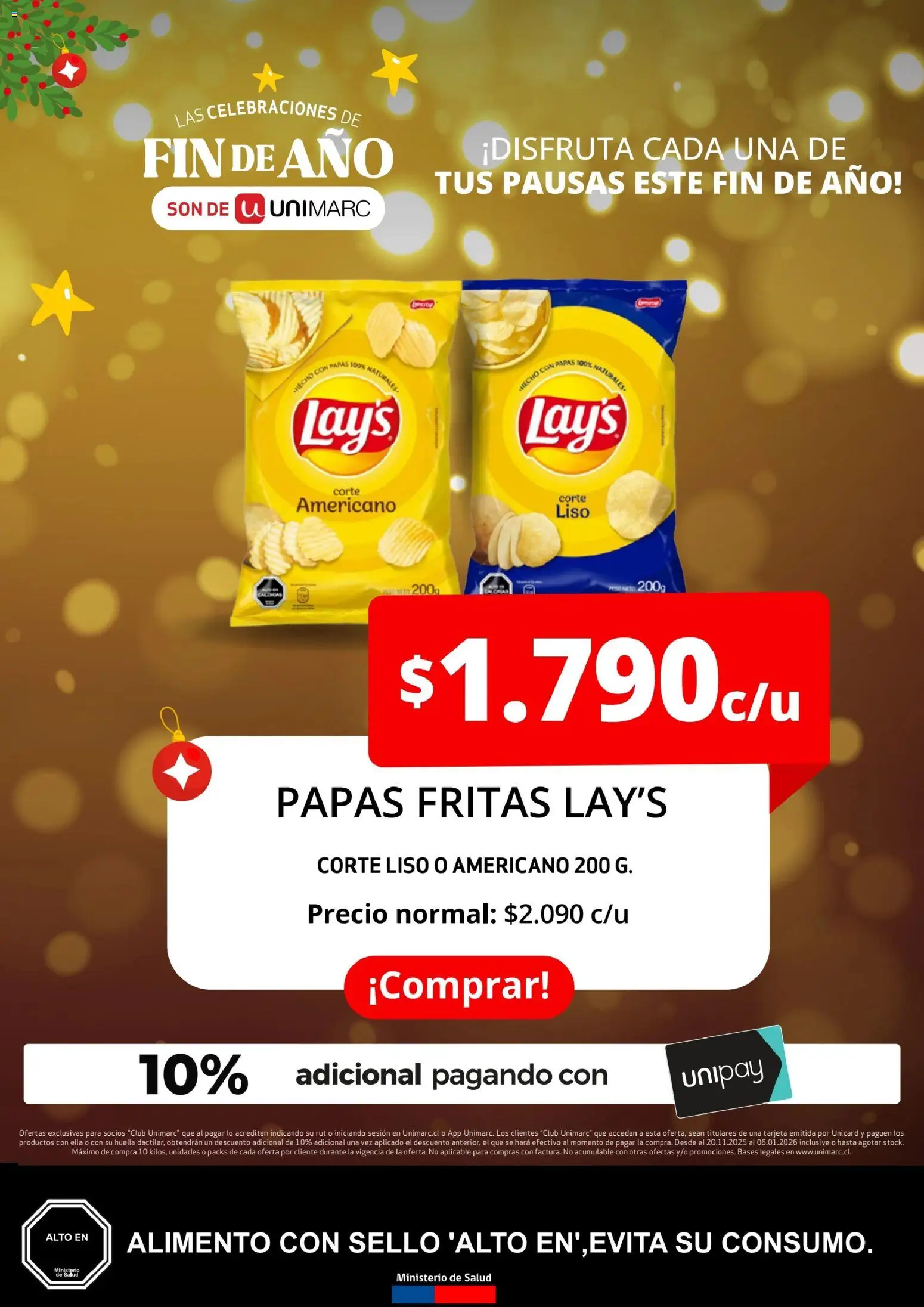 Unimarc Ofertas │ válido desde el 20.11.2025 | Página: 13 | Productos: Peso, Papas fritas