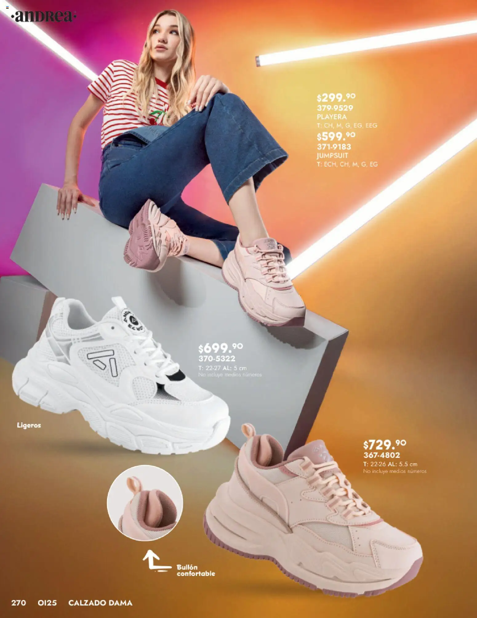 Nuevas ofertas de Andrea válidas en toda la República Mexicana desde el 24.08.2025. ¡Encuentra las mejores ofertas en Andrea - Catálogo Calzado Dama! | Página: 270