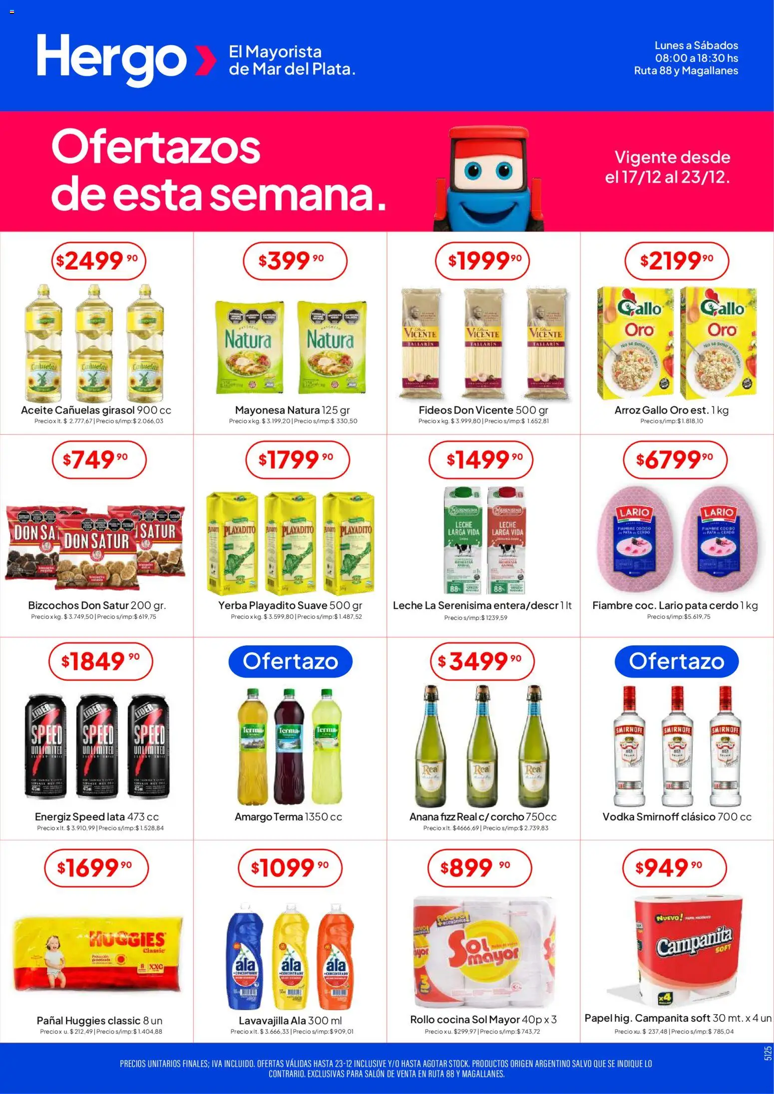 Hergo catálogo │ válido desde el 17.12.2025 | Página: 1 | Productos: Cocina, Mayonesa, Sal, Fideos