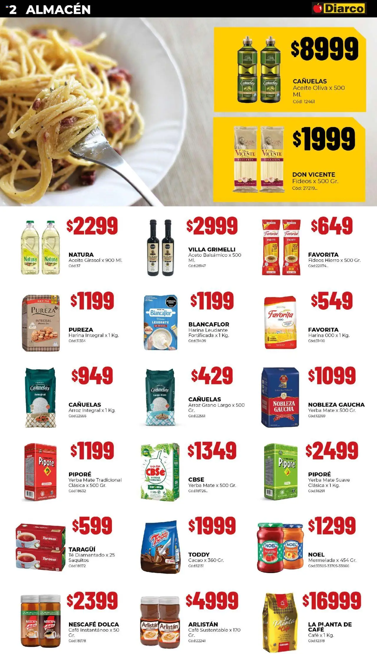 Diarco - Ofertas Tdf │ válido desde el 13.10.2025 | Página: 2 | Productos: Yerba, Aceite, Aceto, Oliva