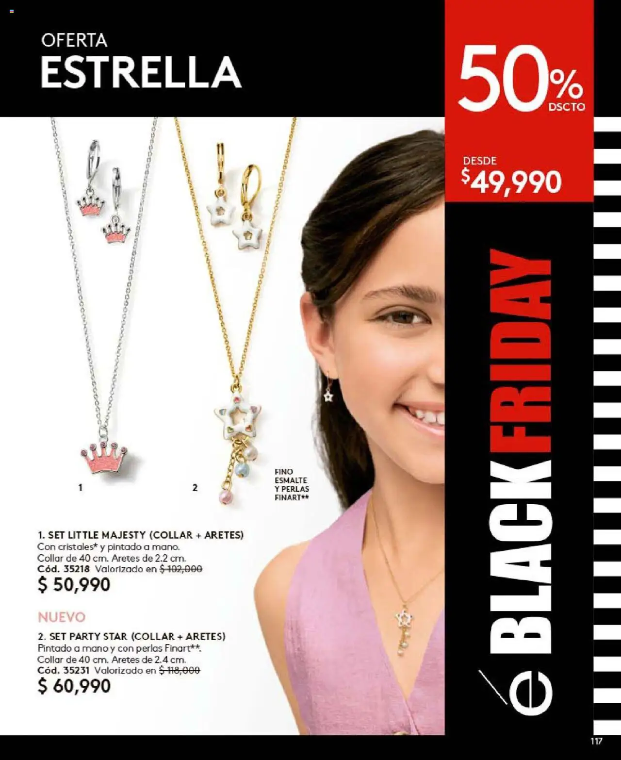 Ésika revista - valida desde el 24.09.2025 | Página: 117 | Productos: Aretes, Collar