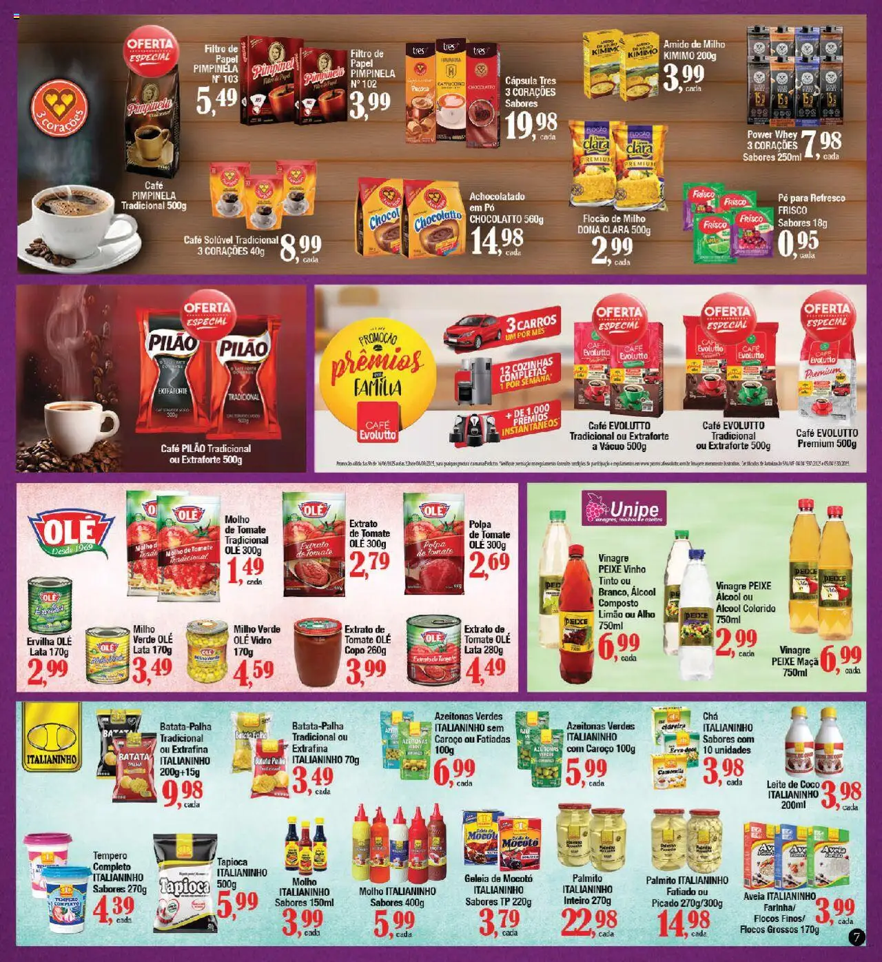 Supermercados Unidos Folheto - válido de 18.08.2025 | Página: 7 | Produtos: Coco, Azeitonas, Café, Geleia