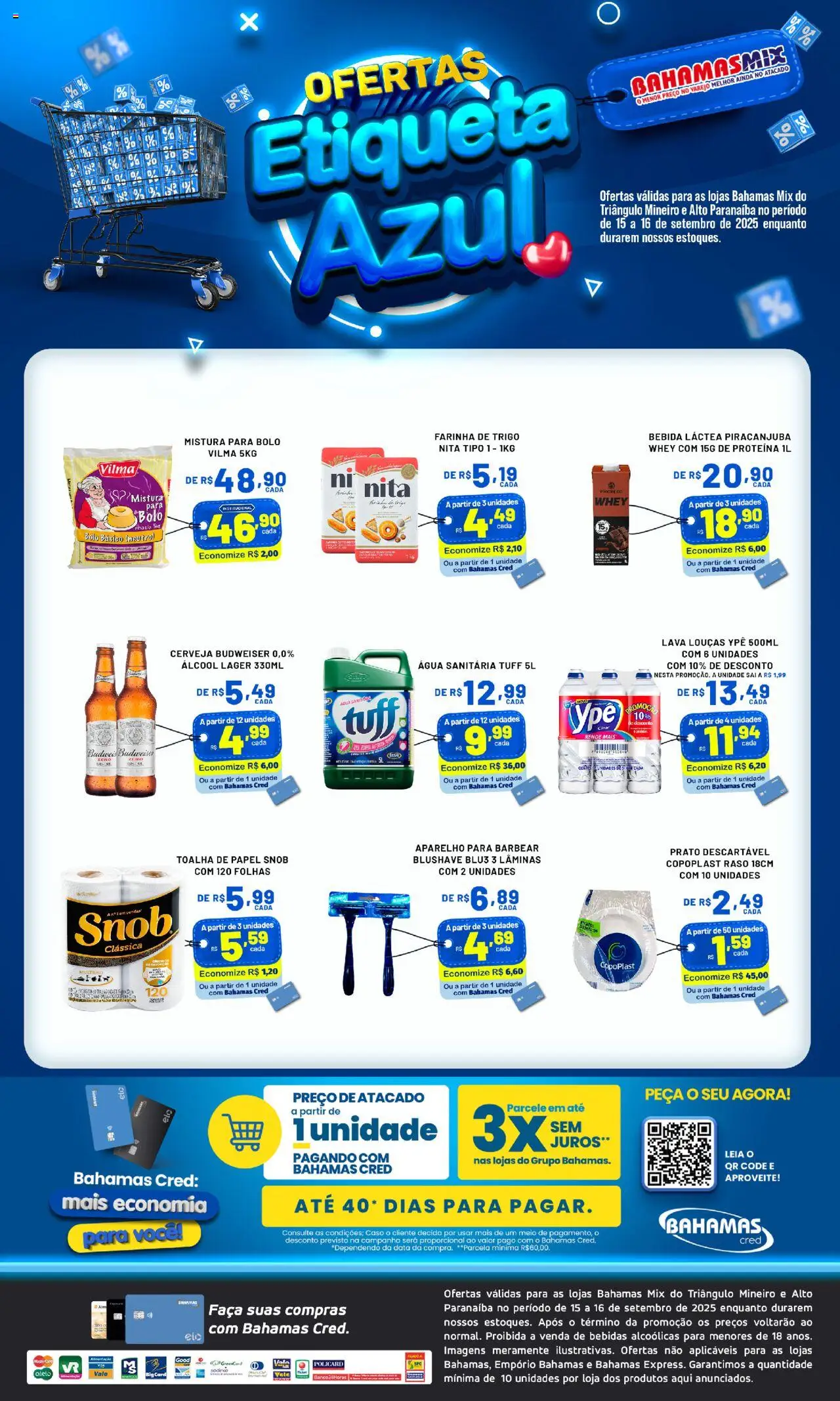 Bahamas Mix Folheto - válido de 15.09.2025 | Página: 2 | Produtos: Farinha de trigo, Faca, Bolo, Água sanitária