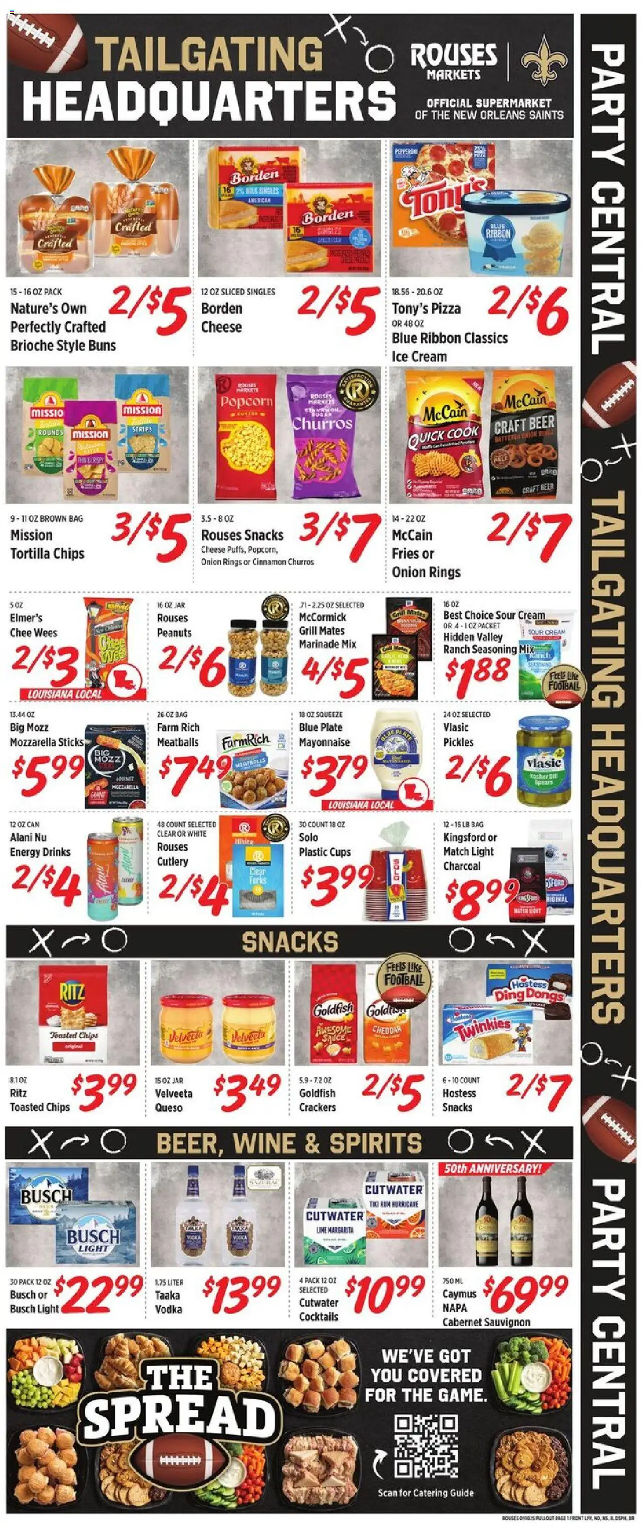 Rouses Weekly Ad - valid from 10.09.2025 | Page: 4 | Products: Pizza, Cream, Lime, Bag