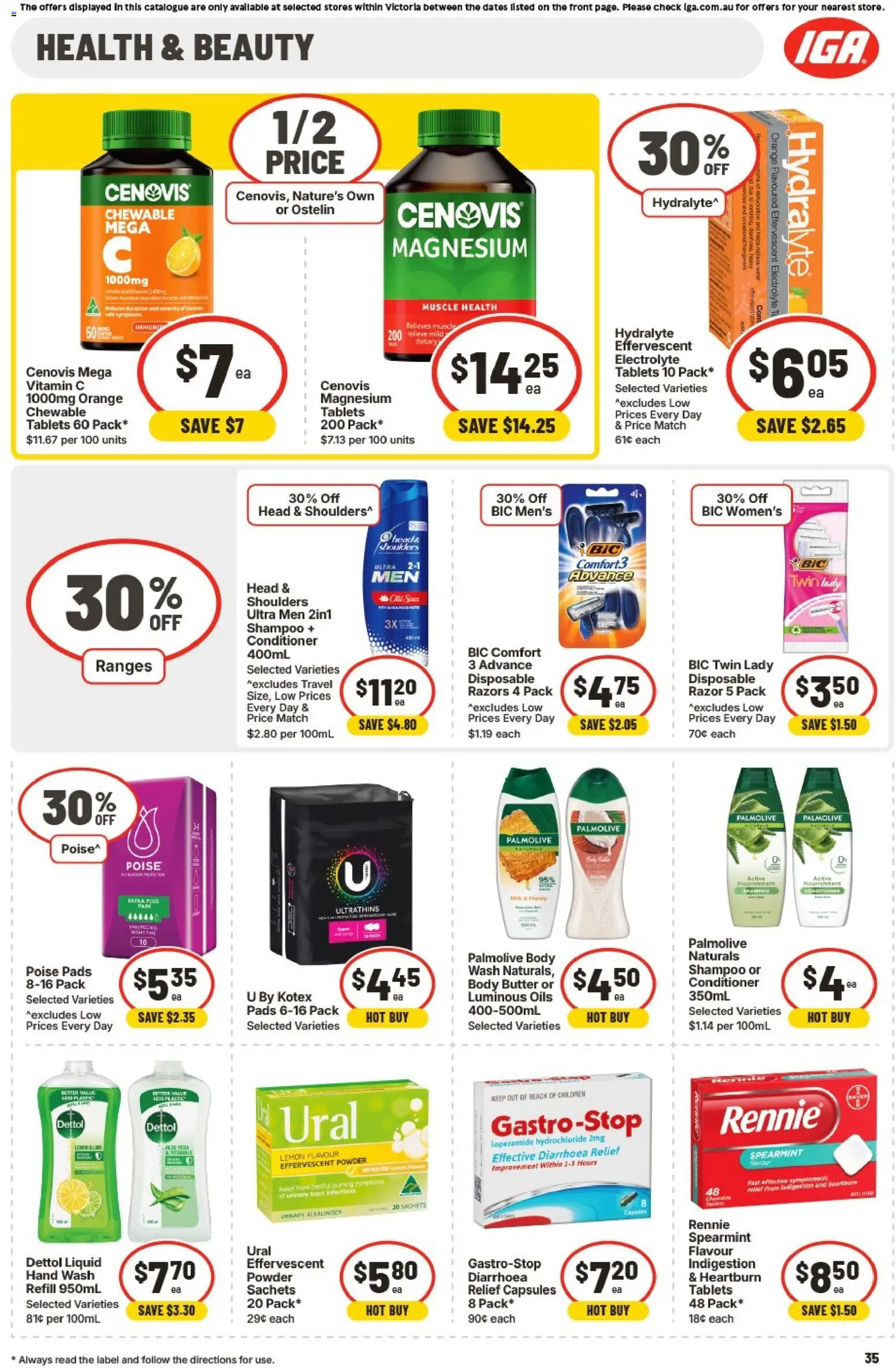 IGA catalogue - valid from 04.03.2026 | Page: 38 | Products: Household, Shampoo, Pants, Underwear