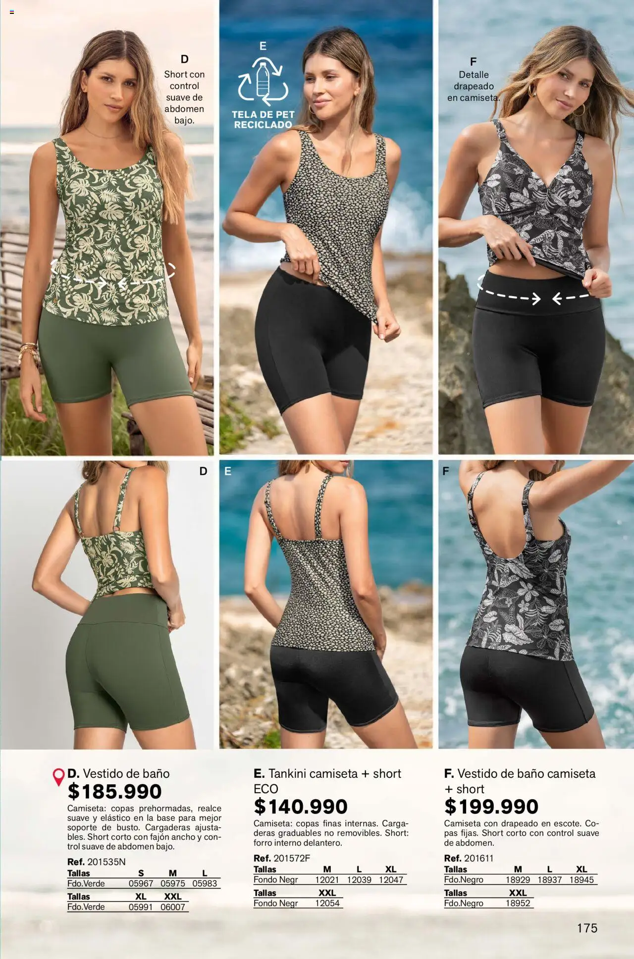Leonisa revista - valida desde el 04.08.2025 | Página: 175 | Productos: Short, Camiseta, Baño, Vestido