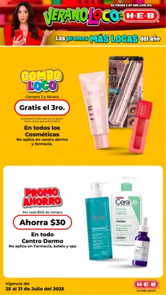 Nuevas ofertas de H-E-B válidas en toda la República Mexicana desde el 25.07.2025. ¡Encuentra las mejores ofertas en H-E-B folleto! | Página: 8 | Productos: Serum, Máscara, Limpiador, Body