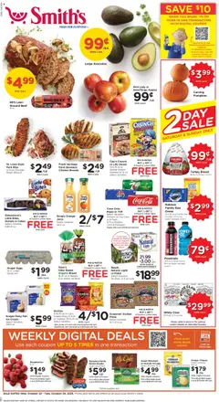 Preview of Smith's weekly ads valid from 22.10.2025