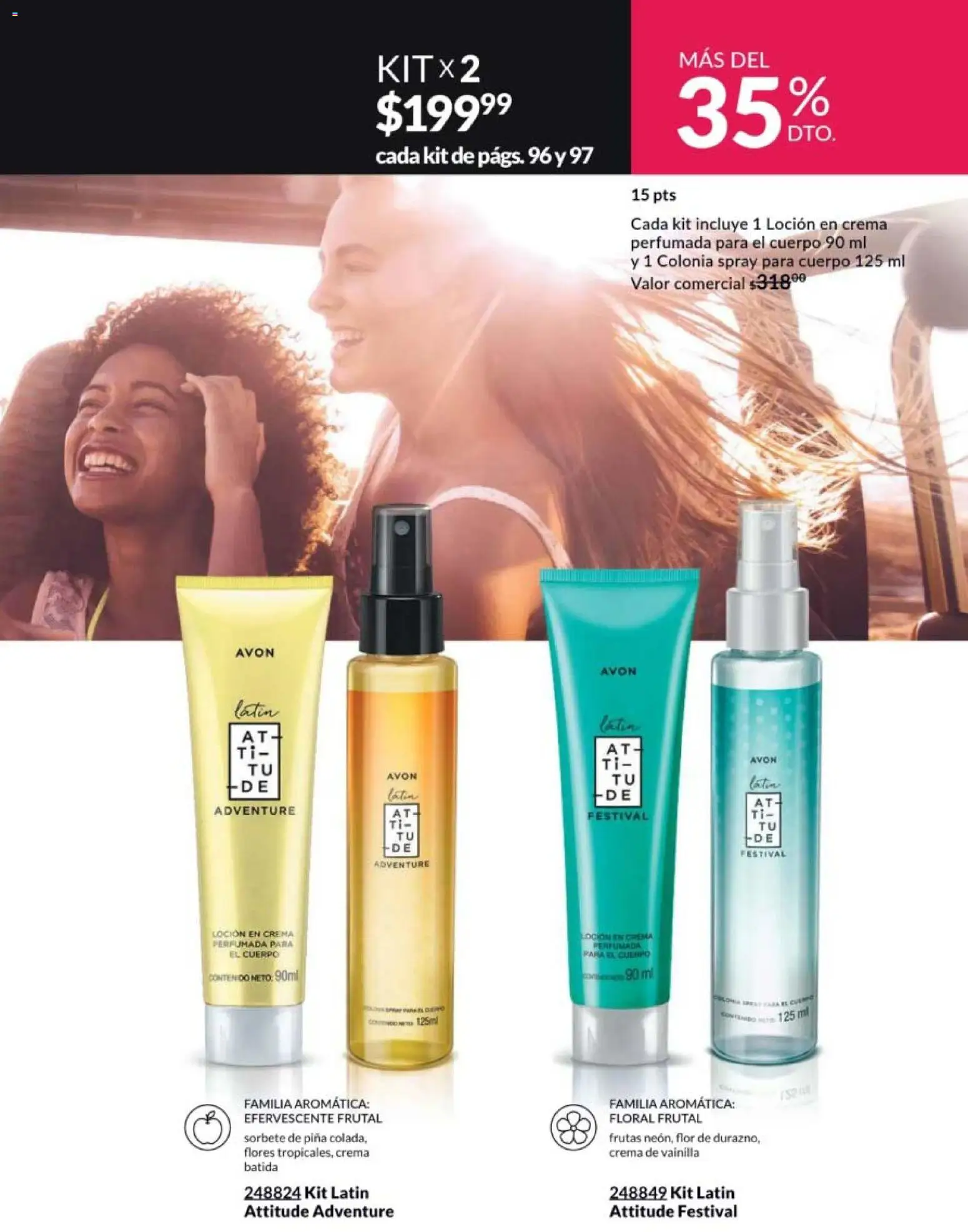 Nuevas ofertas de AVON válidas en toda la República Mexicana desde el 13.03.2026. ¡Encuentra las mejores ofertas en AVON campaña 5 2026! | Página: 97 | Productos: Crema, Loción, Piña
