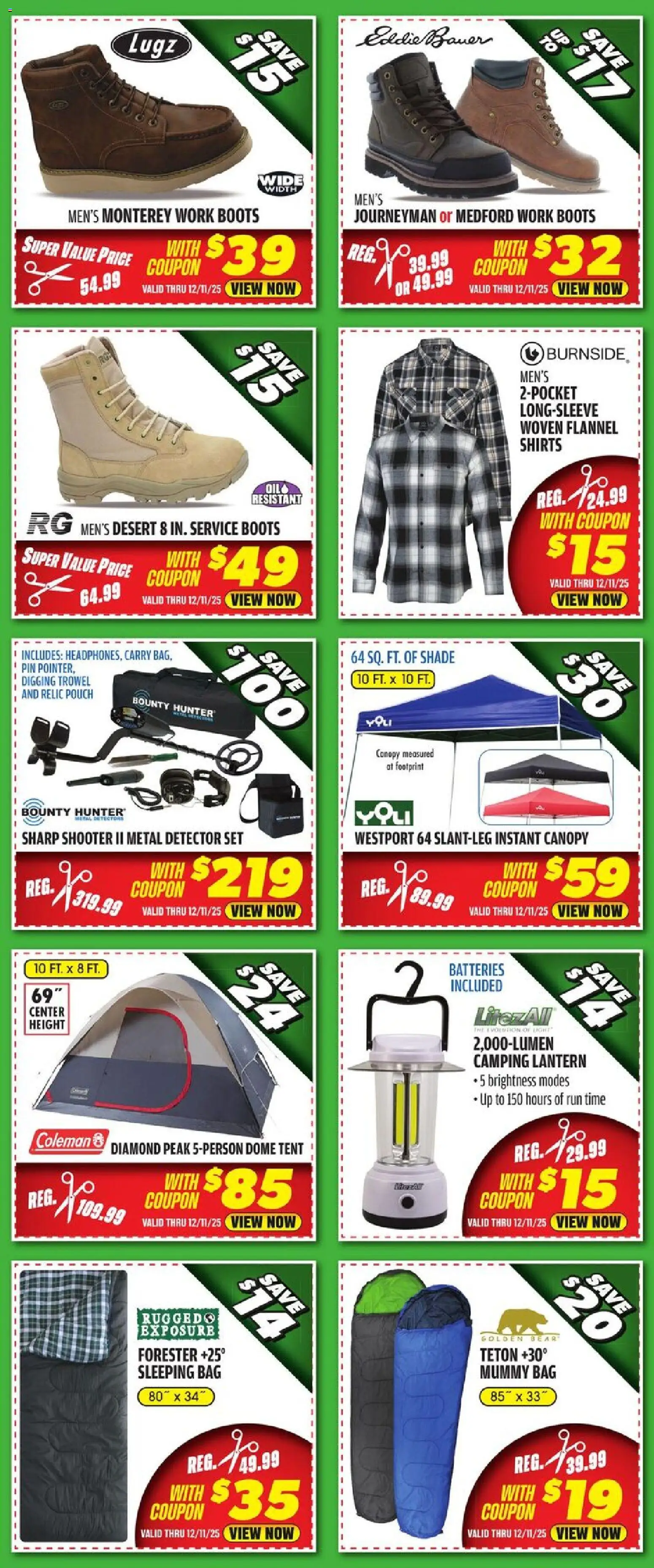 Big 5 Sporting Goods Weekly Ad - valid from 05.12.2025 | Page: 6 | Products: Pin, Tent, Boots, Bag