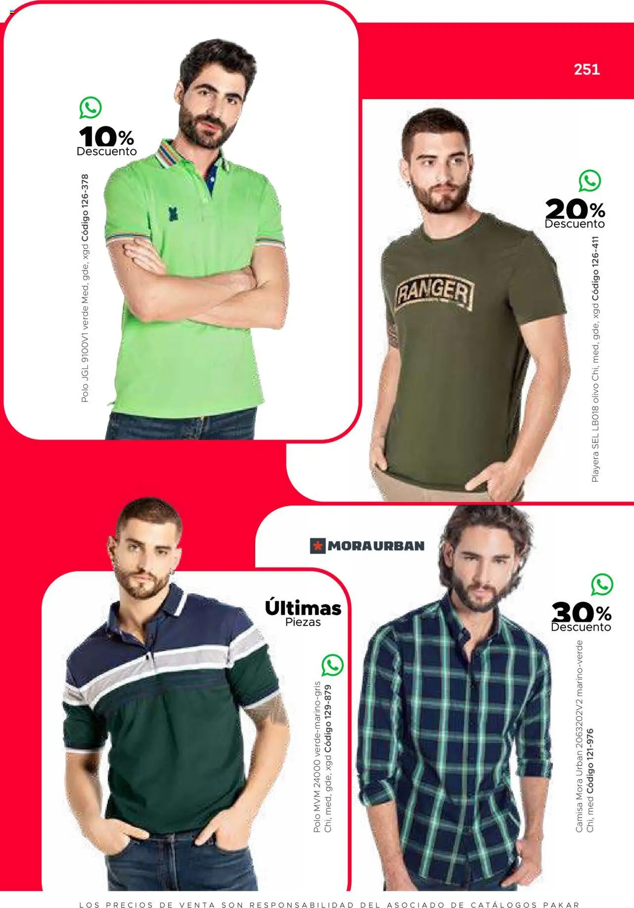 Nuevas ofertas de SC Pakar válidas en toda la República Mexicana desde el 31.01.2025. ¡Encuentra las mejores ofertas en SC Pakar catálogo Ropa! | Página: 251 | Productos: Camisa, Playera