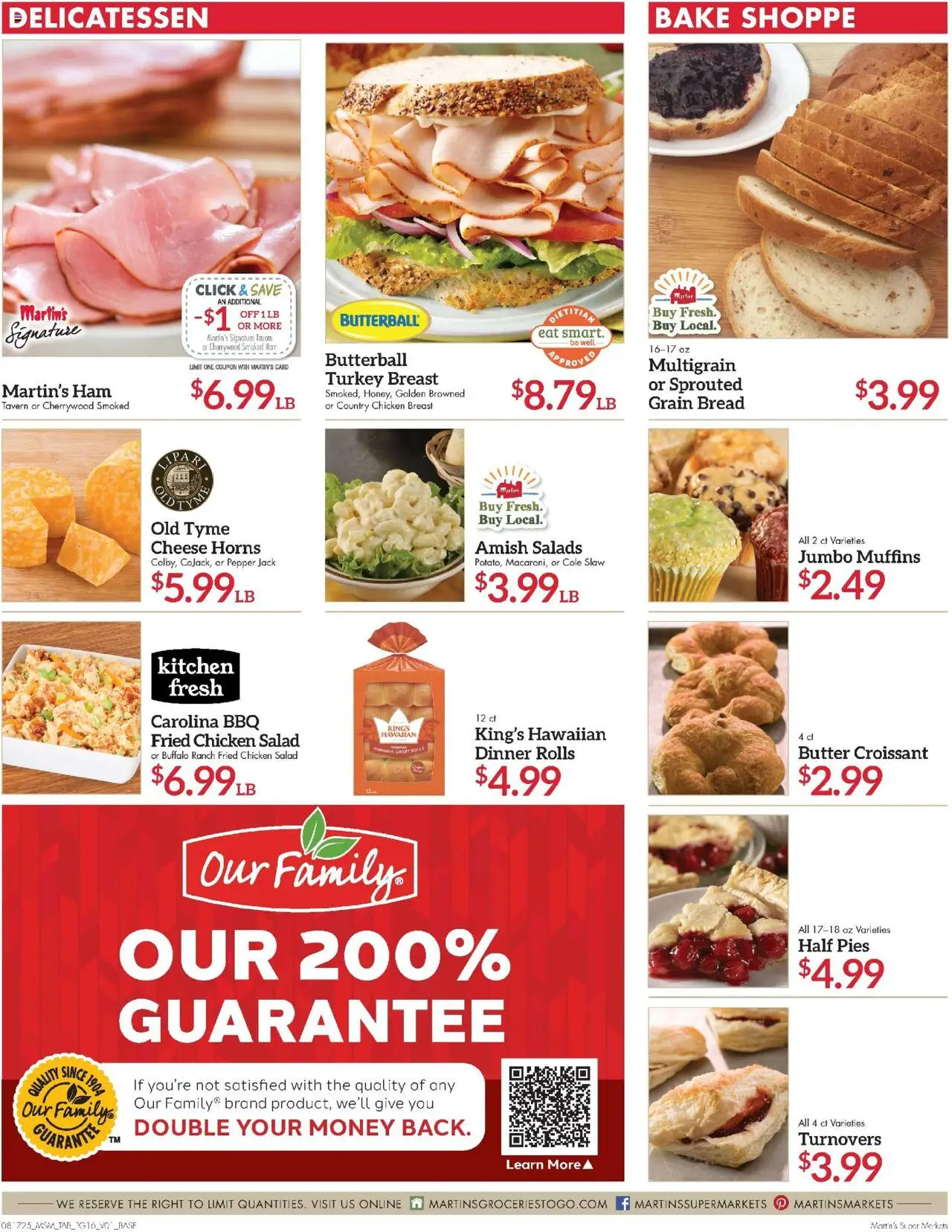 Martin’s Weekly Ad - valid from 17.08.2025 | Page: 16 | Products: Butter, Cheese, Bread, Salad