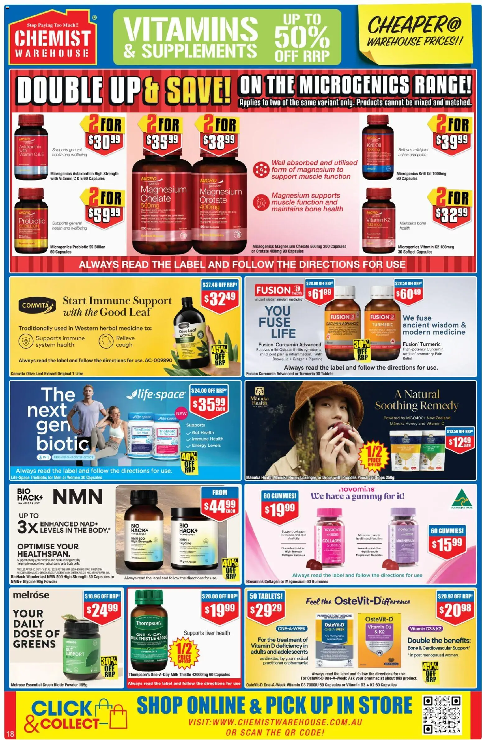 Chemist Warehouse catalogue - valid from 26.02.2026 | Page: 18 | Products: Milk, Ginger, Treatment, Pain relief