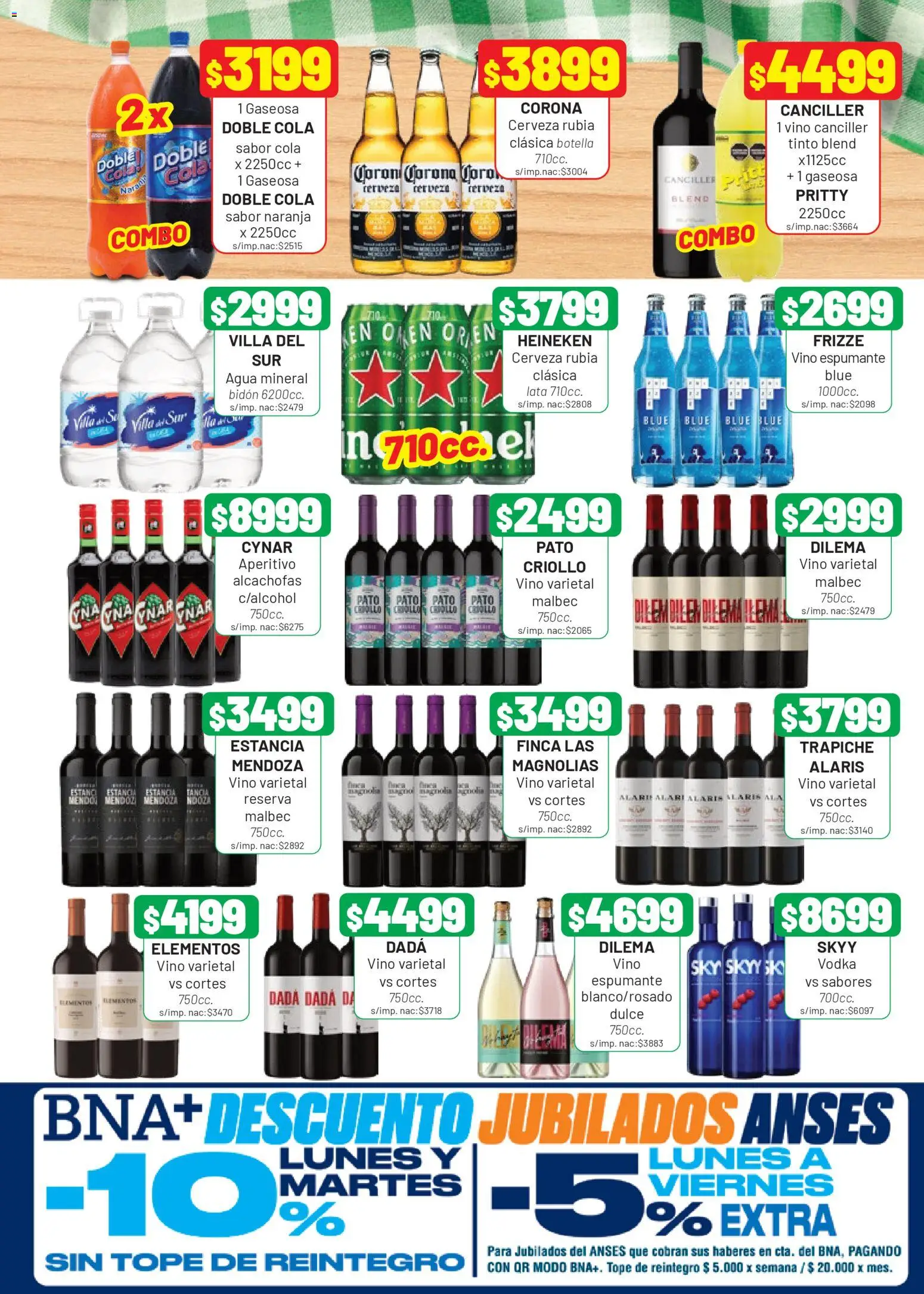 Almacor catálogo │ válido desde el 23.04.2026 | Página: 7 | Productos: Vodka, Gaseosa, Agua, Vino