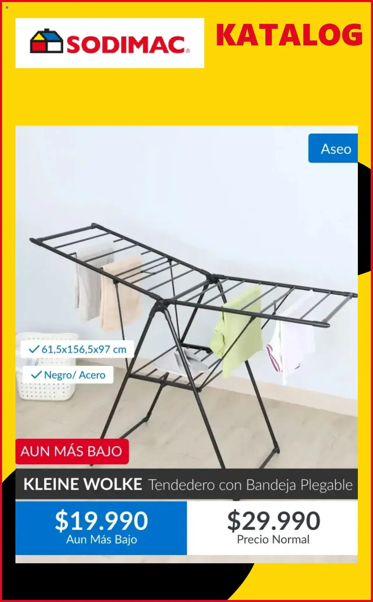 Sodimac ofertas  │ válido desde el 11.08.2025 | Página: 8 | Productos: Bandeja, Tendedero