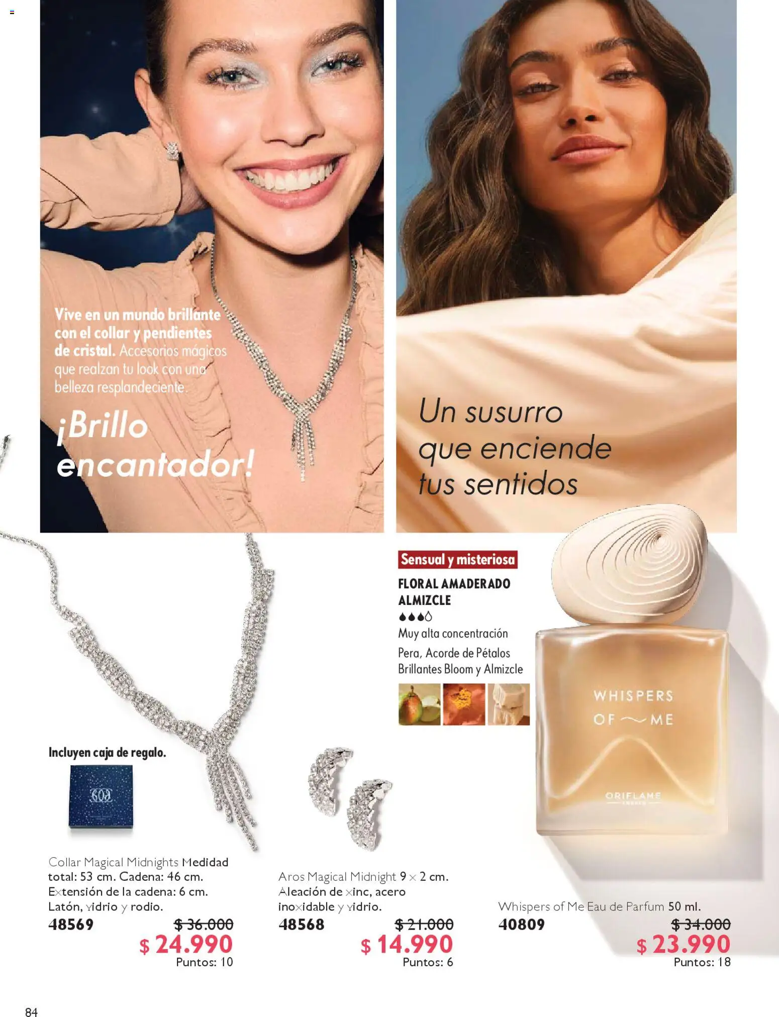 Oriflame catálogo │ válido desde el 14.02.2026 | Página: 84 | Productos: Caja, Collar, Aros, Cadena