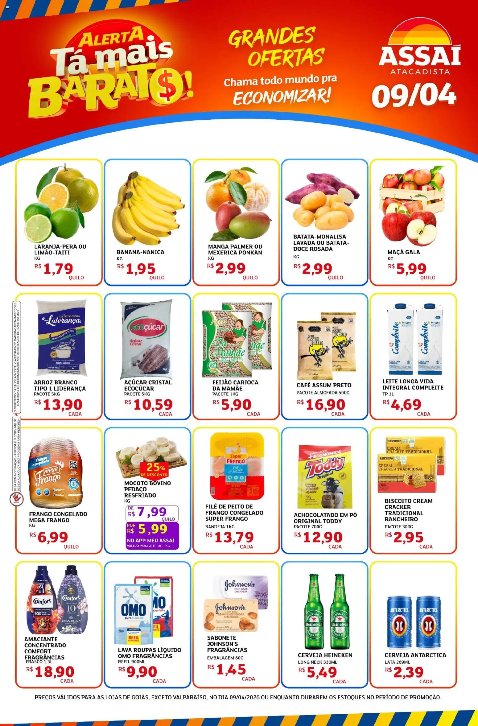 Assaí Atacadista Folheto - válido de 09.04.2026 | Página: 1