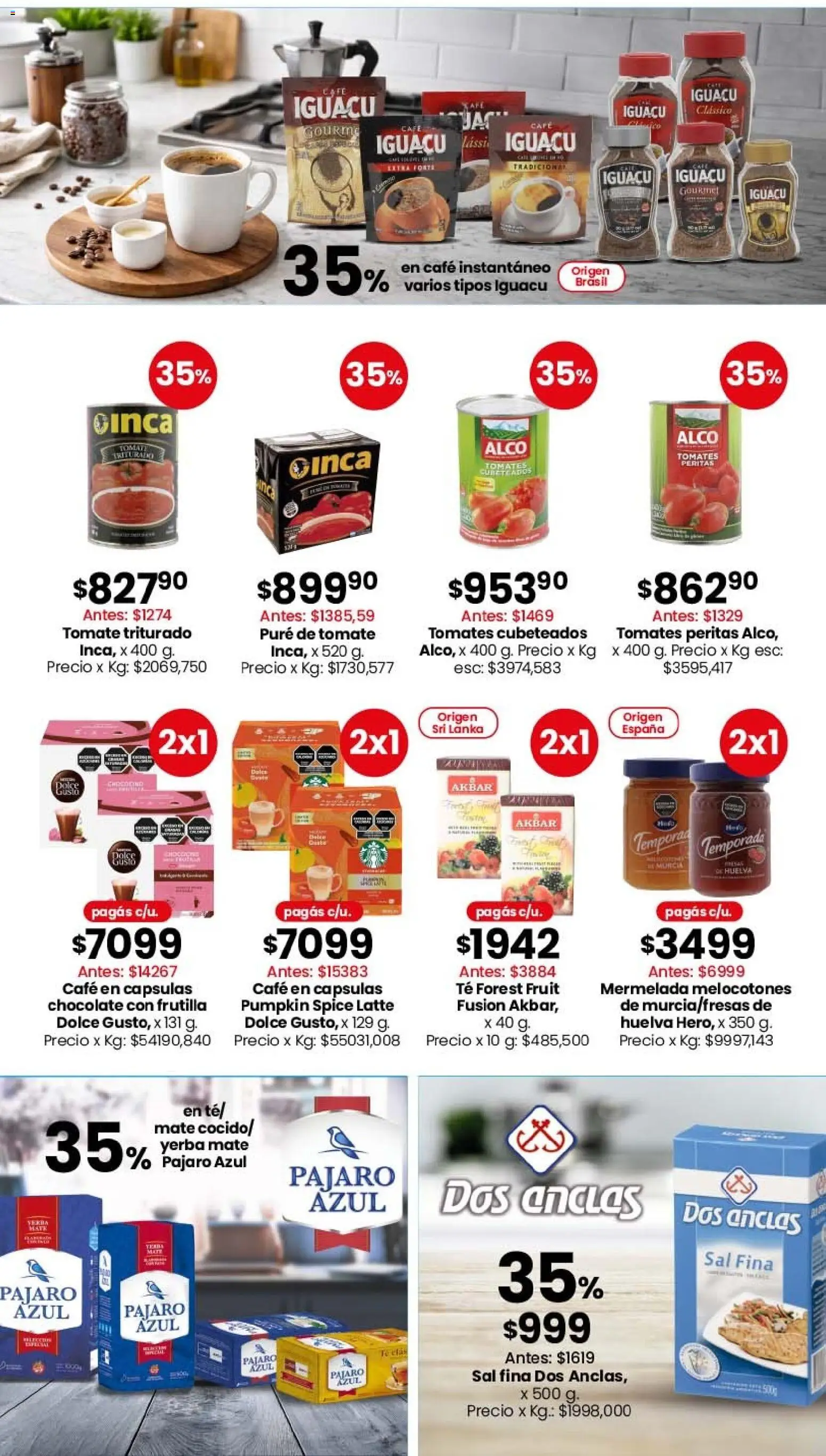 Coto - OfertasALMACÉN Y BEBIDAS │ válido desde el 16.03.2026 | Página: 4 | Productos: Mate, Tomate, Café, Tomates