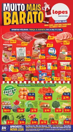 Lopes Supermercados - Ofertas Muito Mais Barato - Pré-Visualização do folheto da loja Lopes Supermercados, válido de 04.11.2025