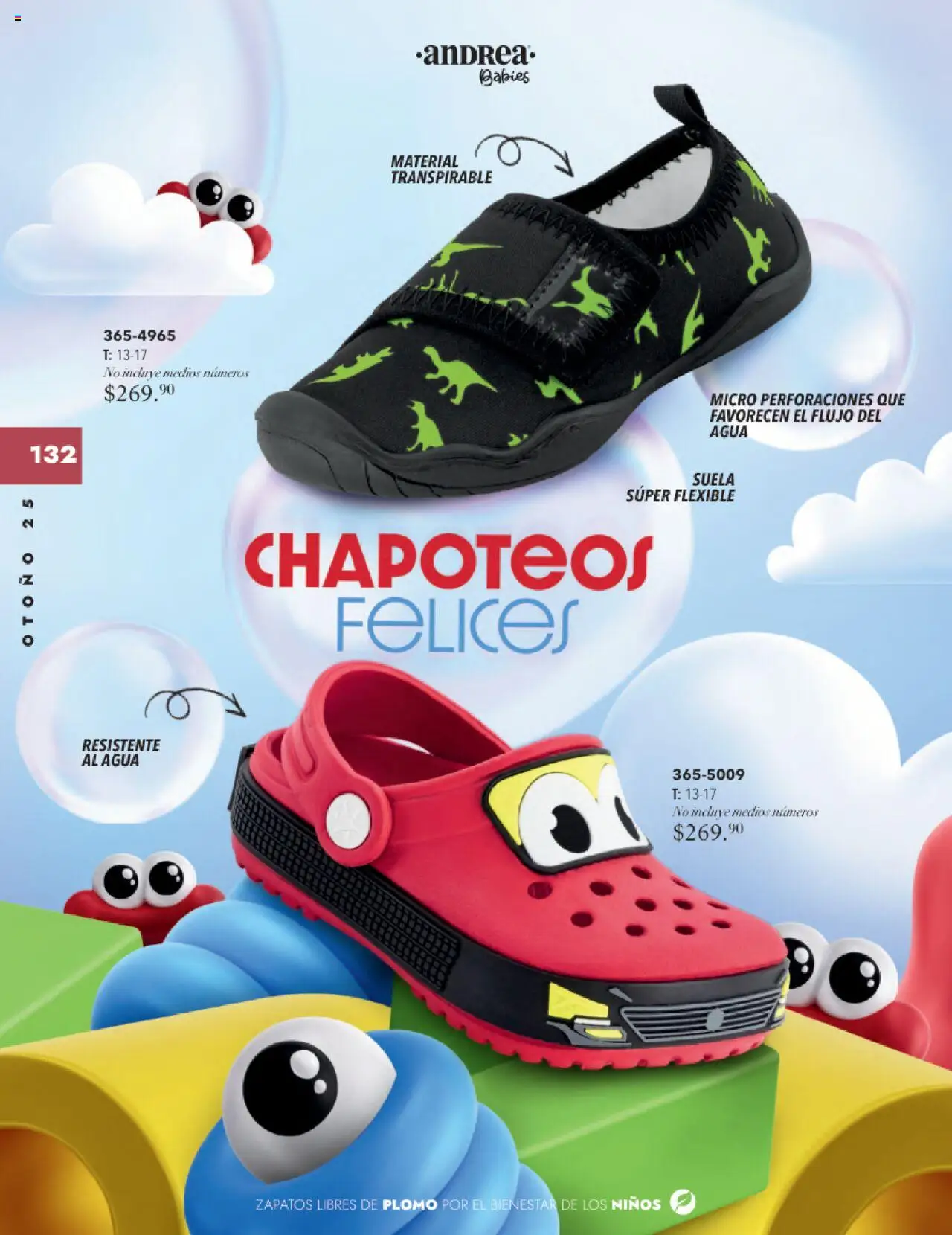 Nuevas ofertas de Andrea válidas en toda la República Mexicana desde el 24.08.2025. ¡Encuentra las mejores ofertas en Andrea - Catálogo Infantil Baby! | Página: 44 | Productos: Zapatos, Agua, Flexible