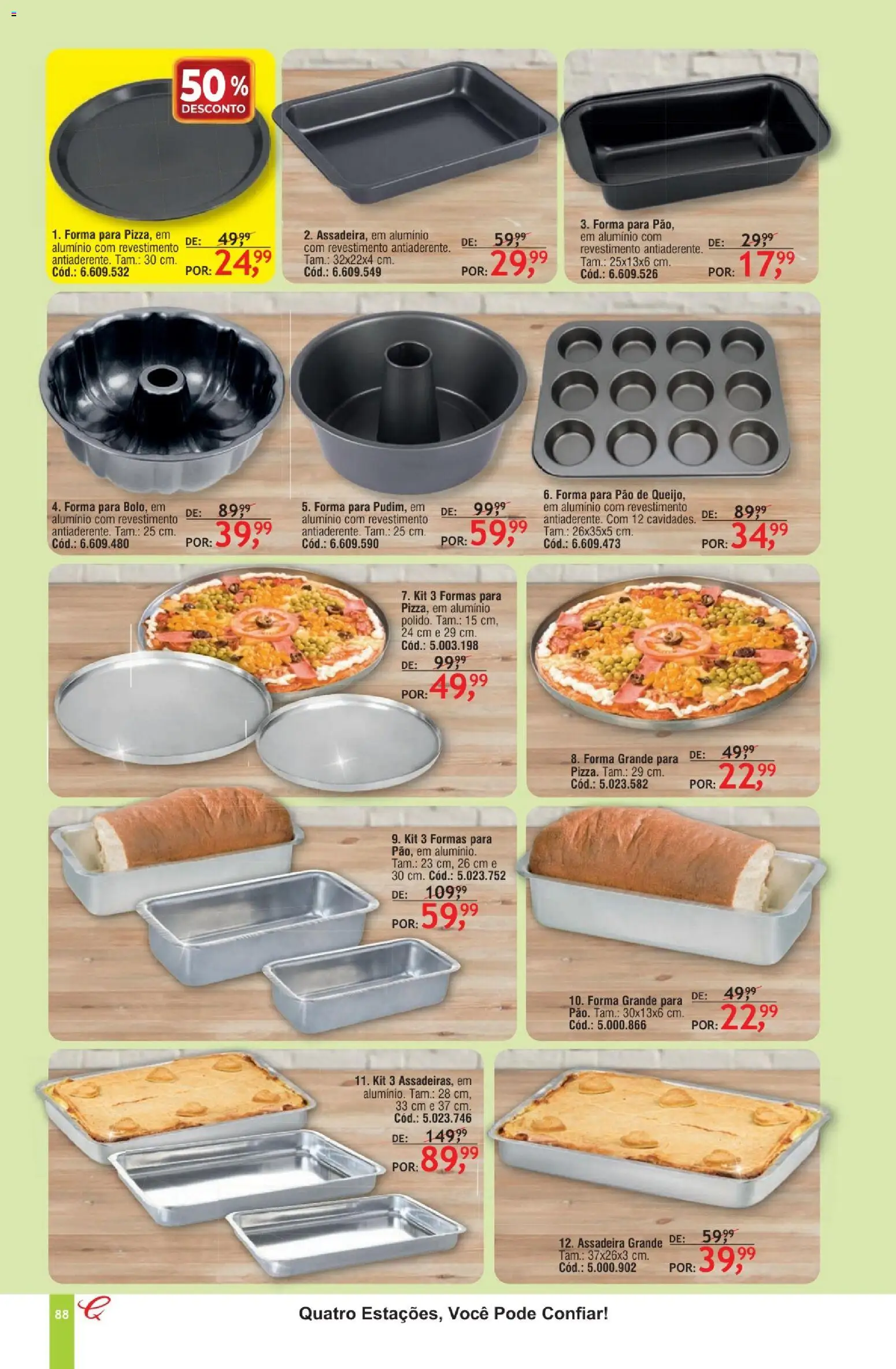 Quatro Estações Folheto - válido de 01.02.2026 | Página: 84 | Produtos: Pão, Assadeira