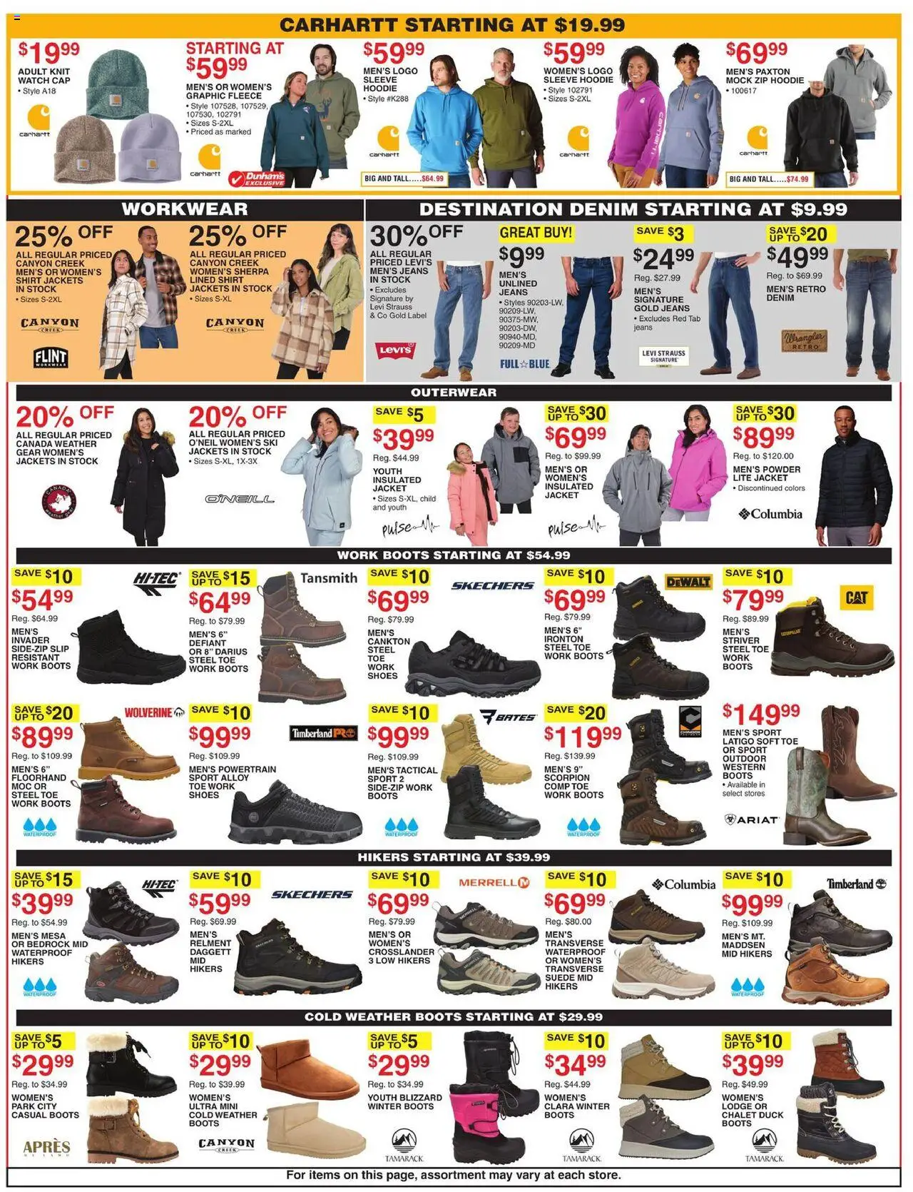 Dunham's Sports Weekly Ad - valid from 04.10.2025 | Page: 11 | Products: Workwear, Hoodie, Cap, Watch