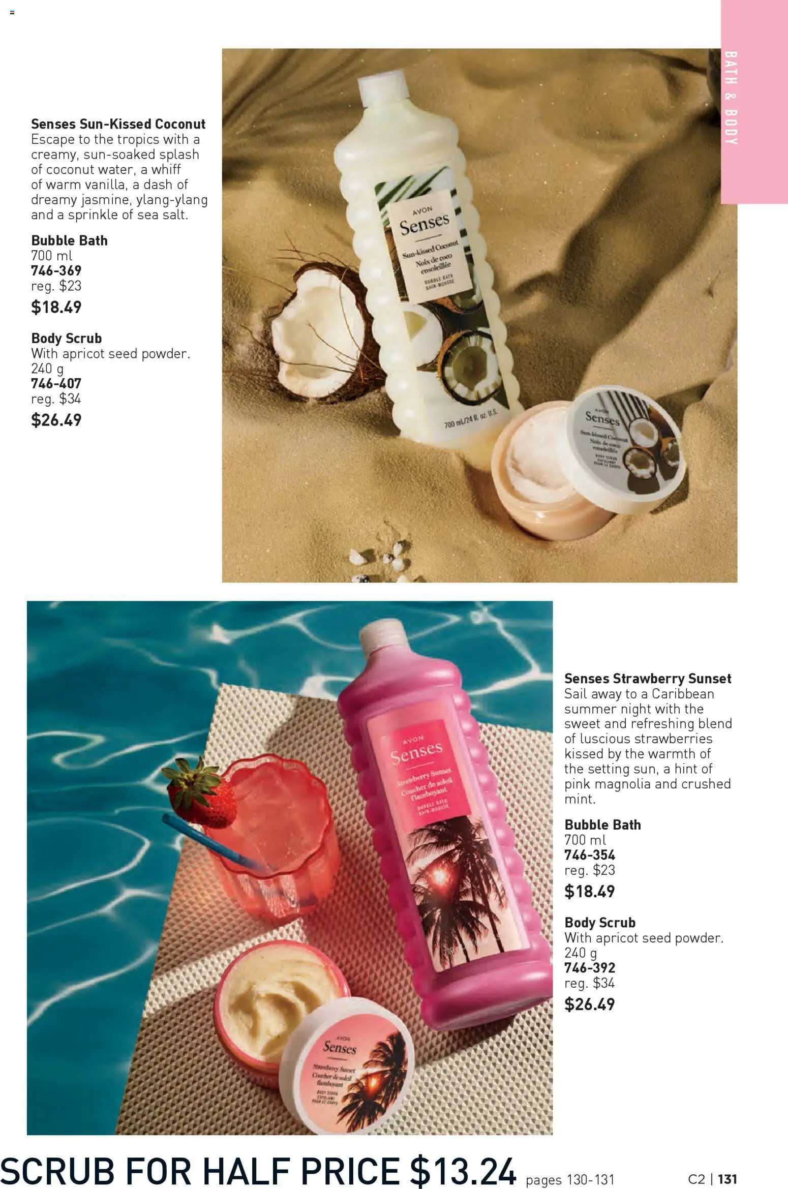 Avon flyer valid from 15.01.2026 | Page: 131 | Products: Strawberries, Bubble bath, Bath