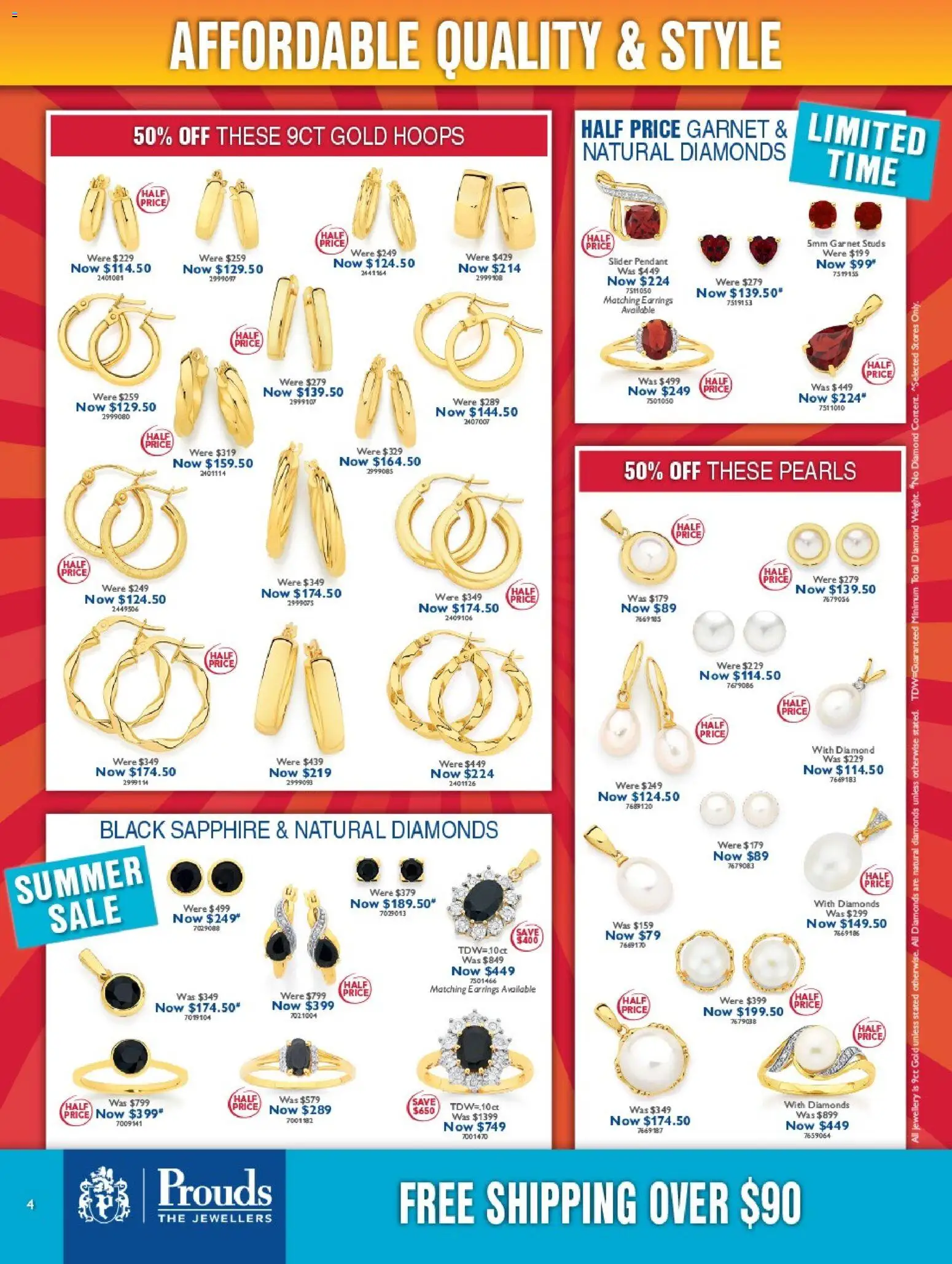 Prouds The Jewellers catalogue - valid from 03.01.2026 | Page: 4 | Products: Diamond, Earrings, Jewellery, Pendant