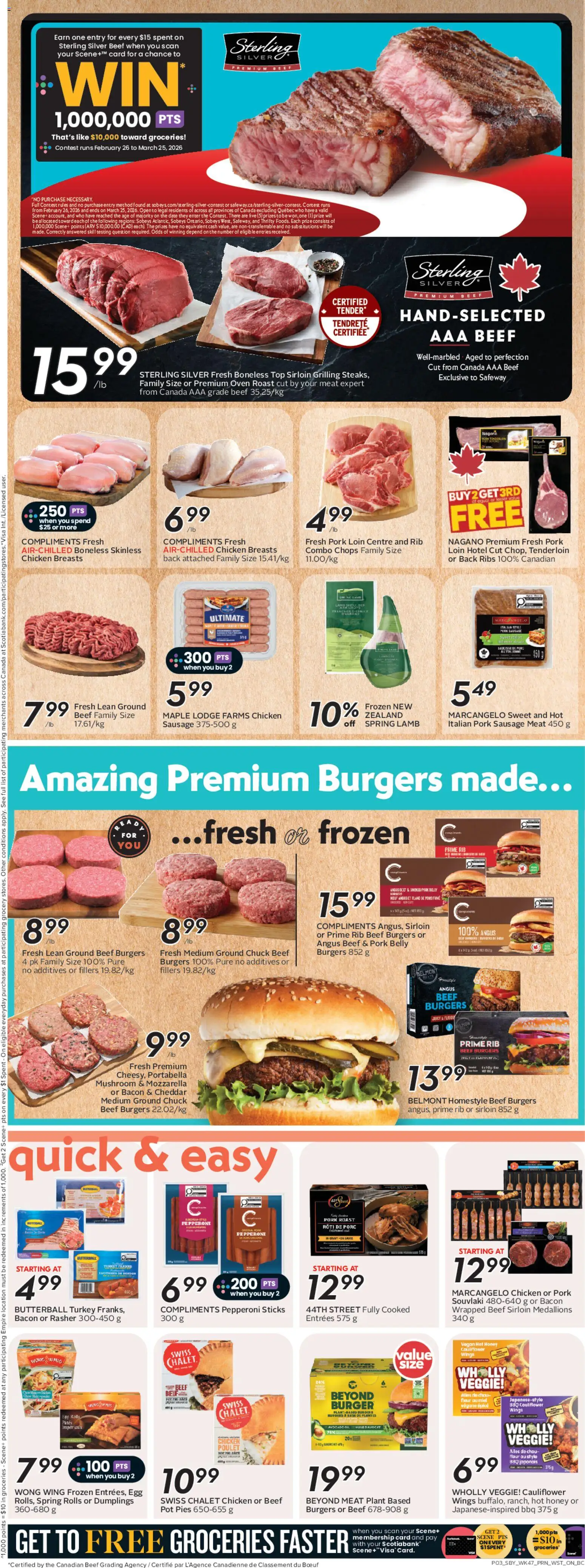 Safeway flyer valid from 19.03.2026 | Page: 6 | Products: Chicken breasts, Turkey, Oil, Chicken