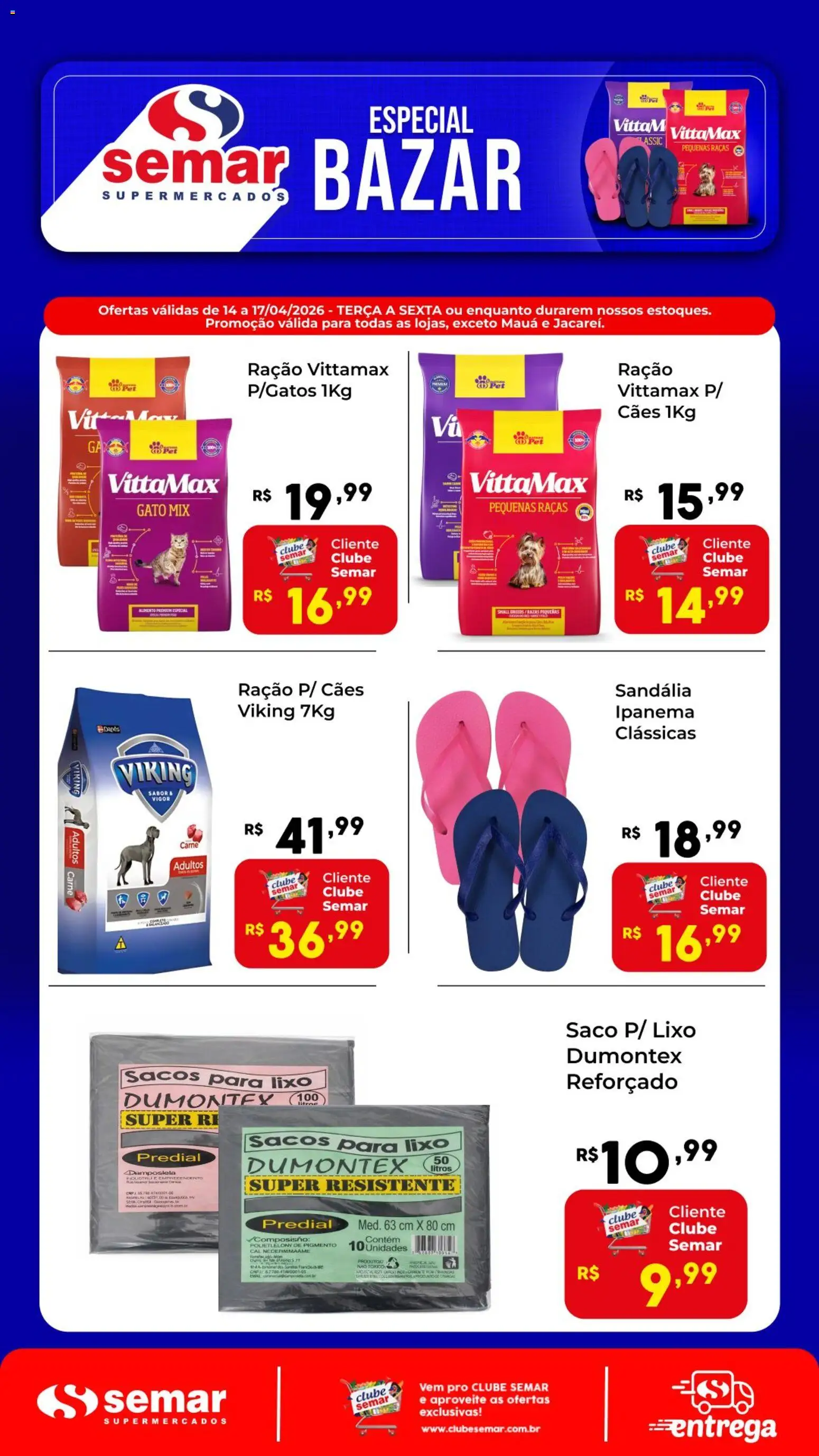 Semar Supermercado Folheto - válido de 14.04.2026 | Página: 1 | Produtos: Carne