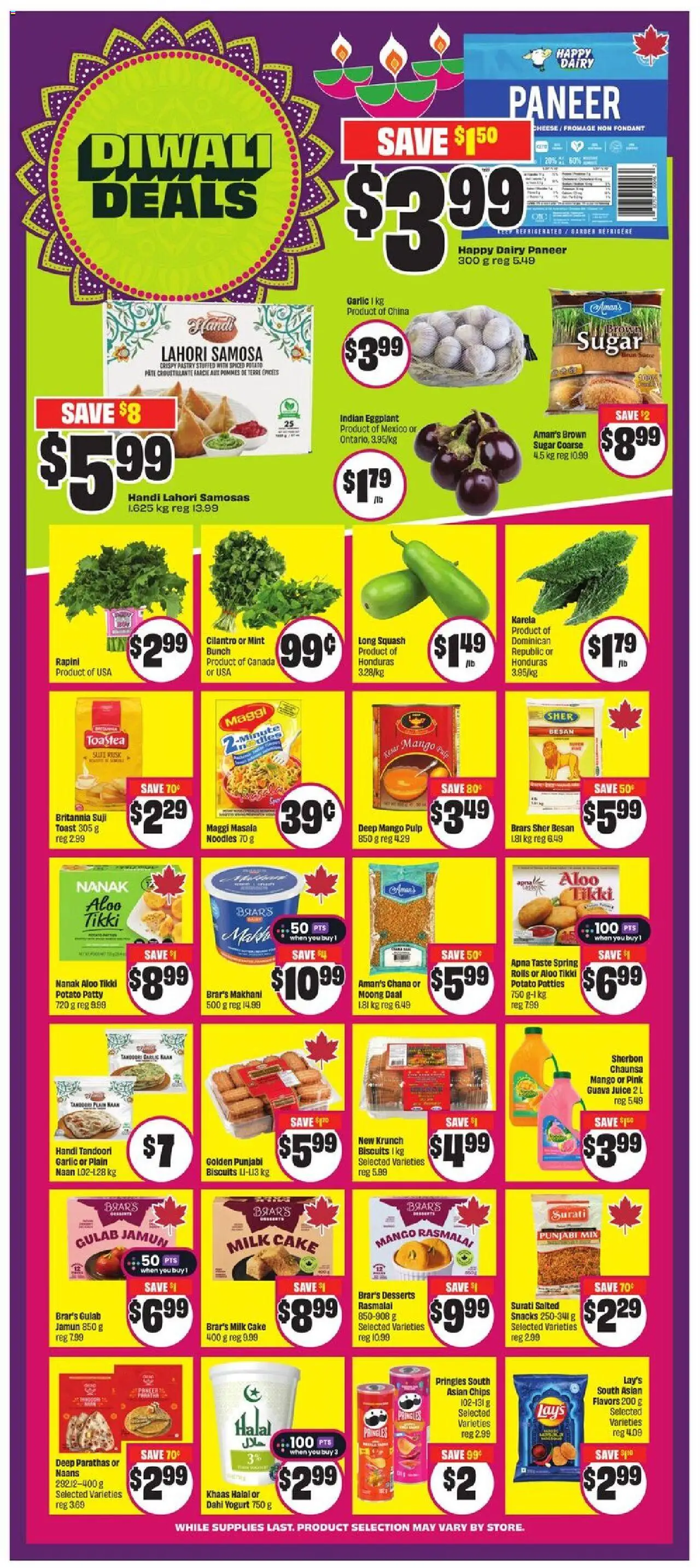 FreshCo flyer valid from 16.10.2025 | Page: 8 | Products: Noodles, Milk, Cheese, Yogurt