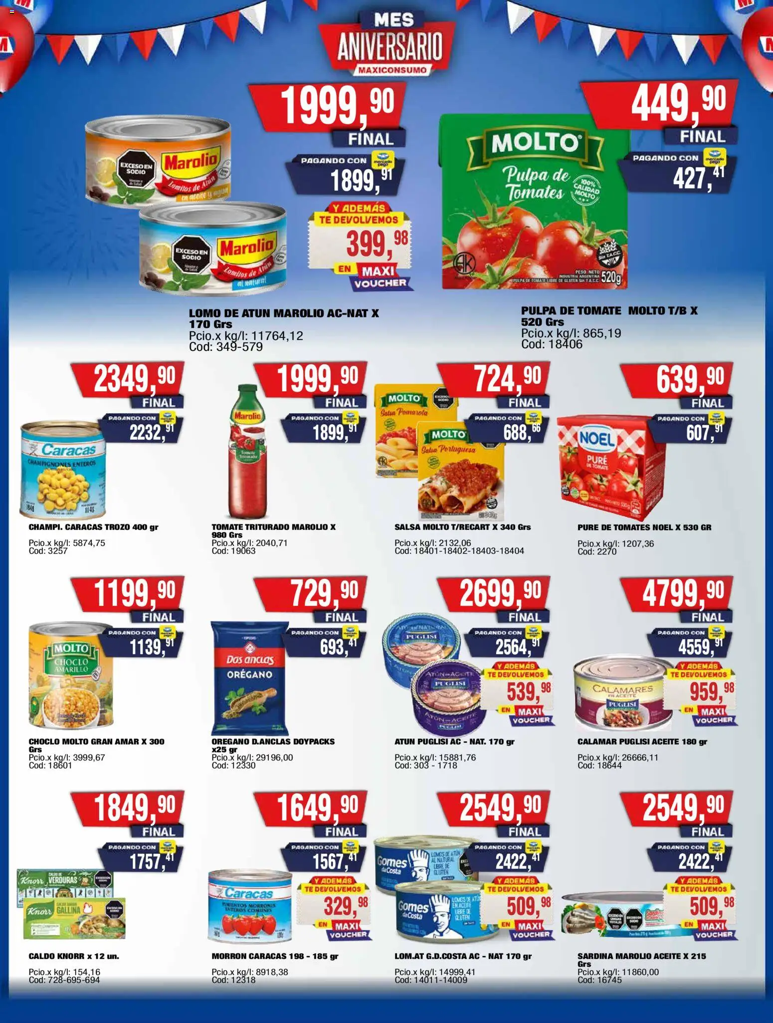 Maxiconsumo ofertas │ válido desde el 15.12.2025 | Página: 6 | Productos: Peso, Choclo, Aceite, Té