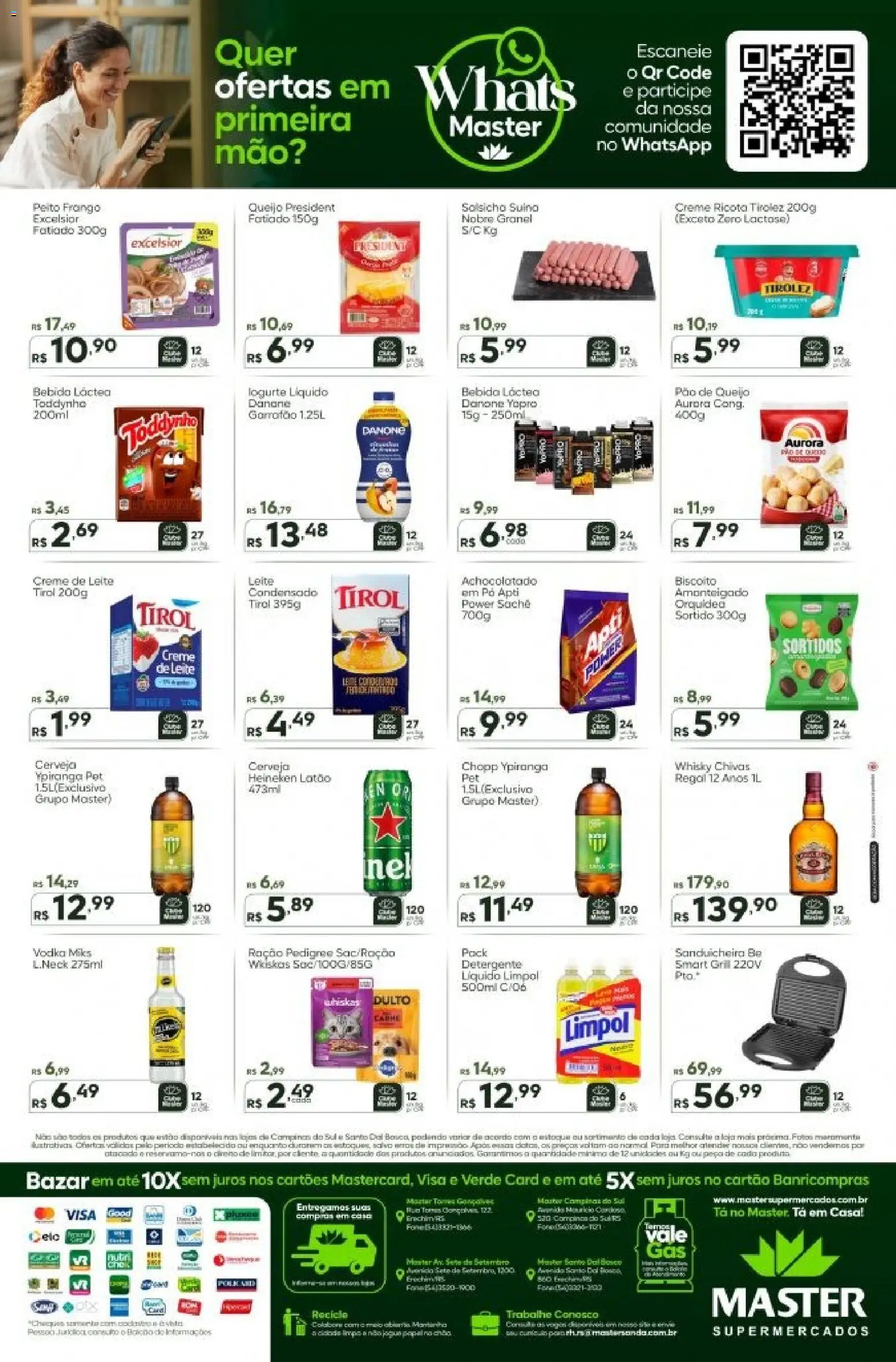 Master Folheto - válido de 08.12.2025 | Página: 2 | Produtos: Achocolatado, Leite, Heineken, Pão de queijo