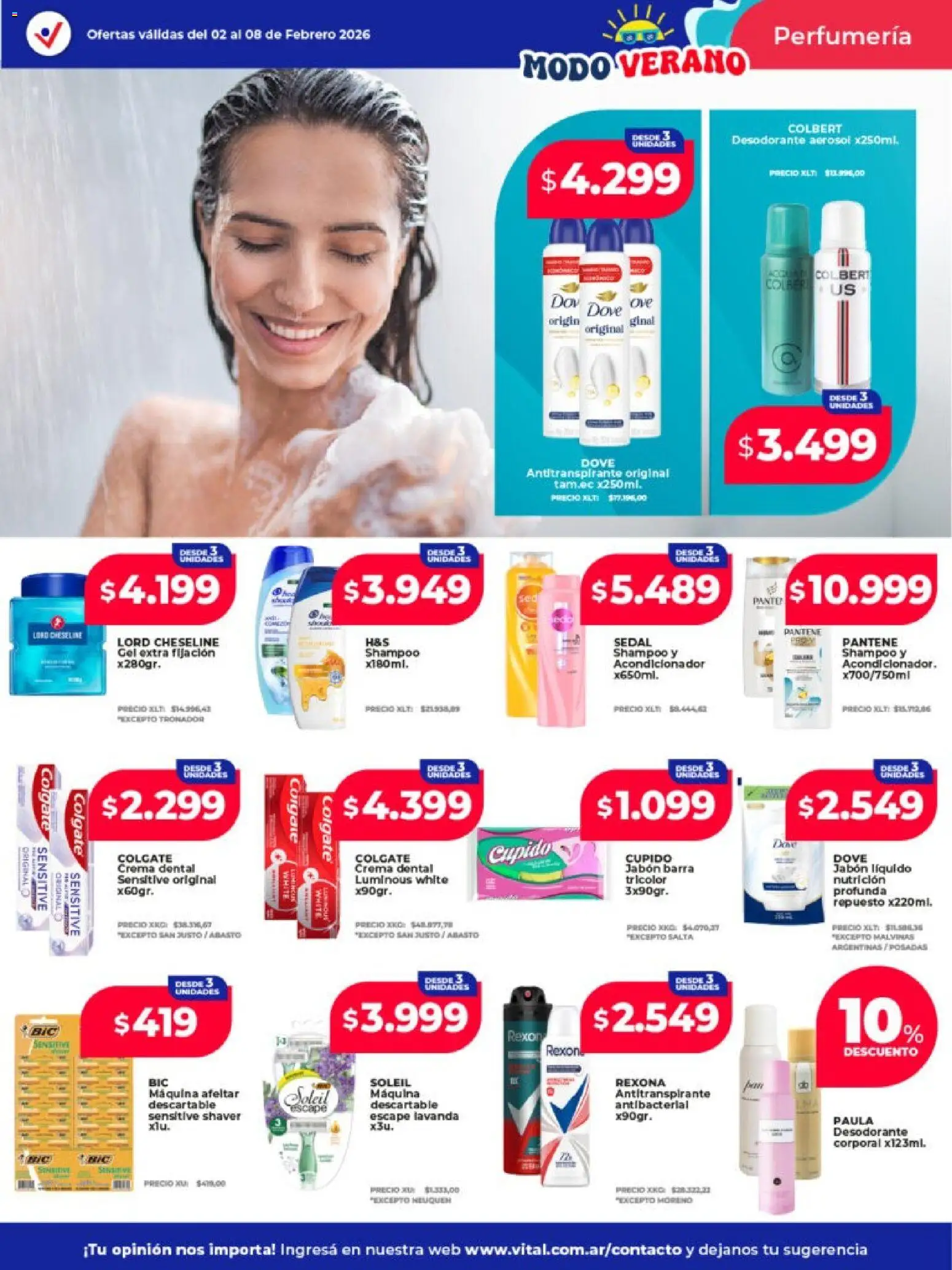 Vital - Ofertas │ válido desde el 02.02.2026 | Página: 2 | Productos: Acondicionador, Jabón, Desodorante, Antitranspirante