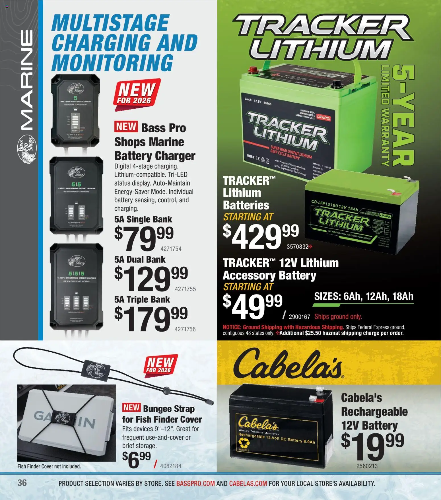 Cabela's Ice Fishing 25 - valid from 01.11.2025 | Page: 36 | Products: Battery, Fish, Charger