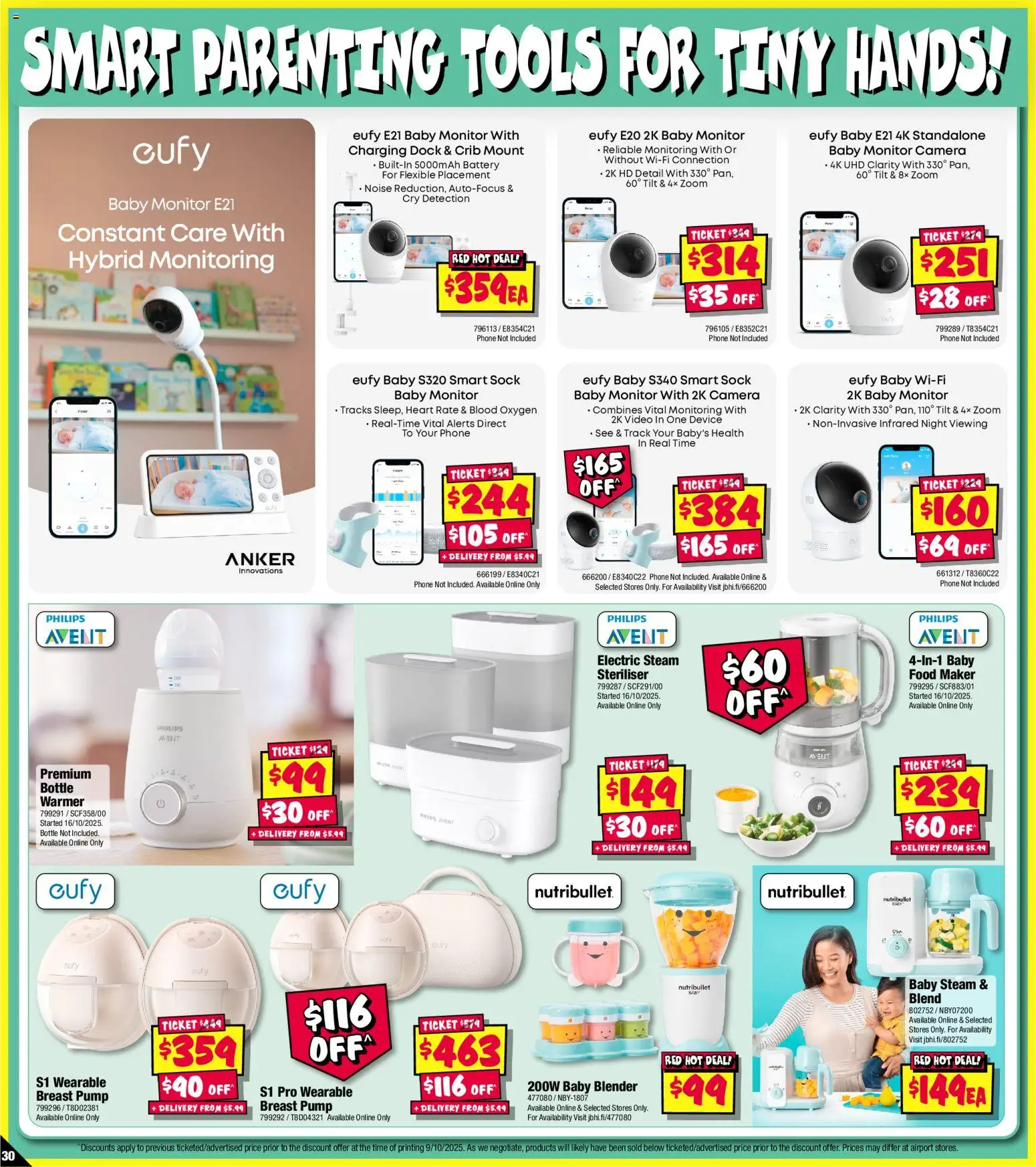 JB Hi-Fi catalogue - valid from 23.10.2025 | Page: 30 | Products: Battery, Device, Camera, Breast pump