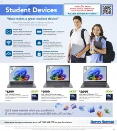 Preview of Harvey Norman - The Experts in Back -To- School - valid from 08.12.2025 | Page: 3 | Products: Battery, Accessories, Weight, Screen