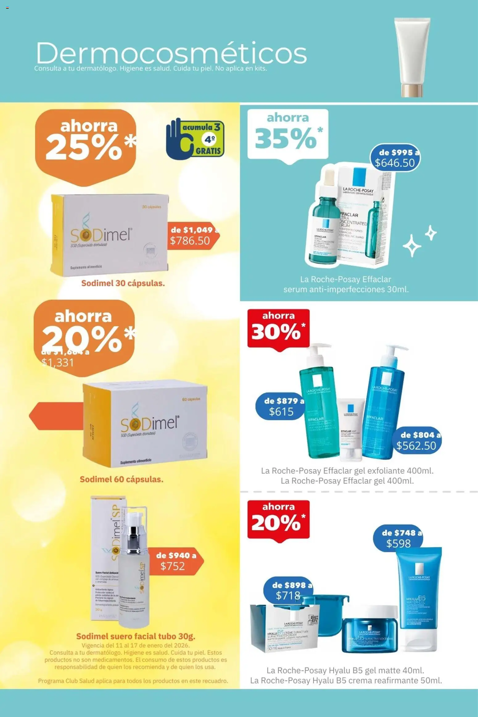Nuevas ofertas de Farmacia San Pablo válidas en toda la República Mexicana desde el 11.01.2026. ¡Encuentra las mejores ofertas en Farmacia San Pablo catálogo! | Página: 10 | Productos: Serum, Crema, Peeling
