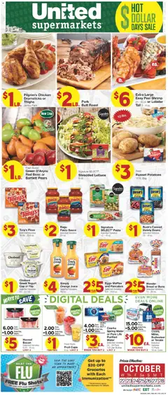 Preview of United Supermarkets weekly ads valid from 21.10.2025