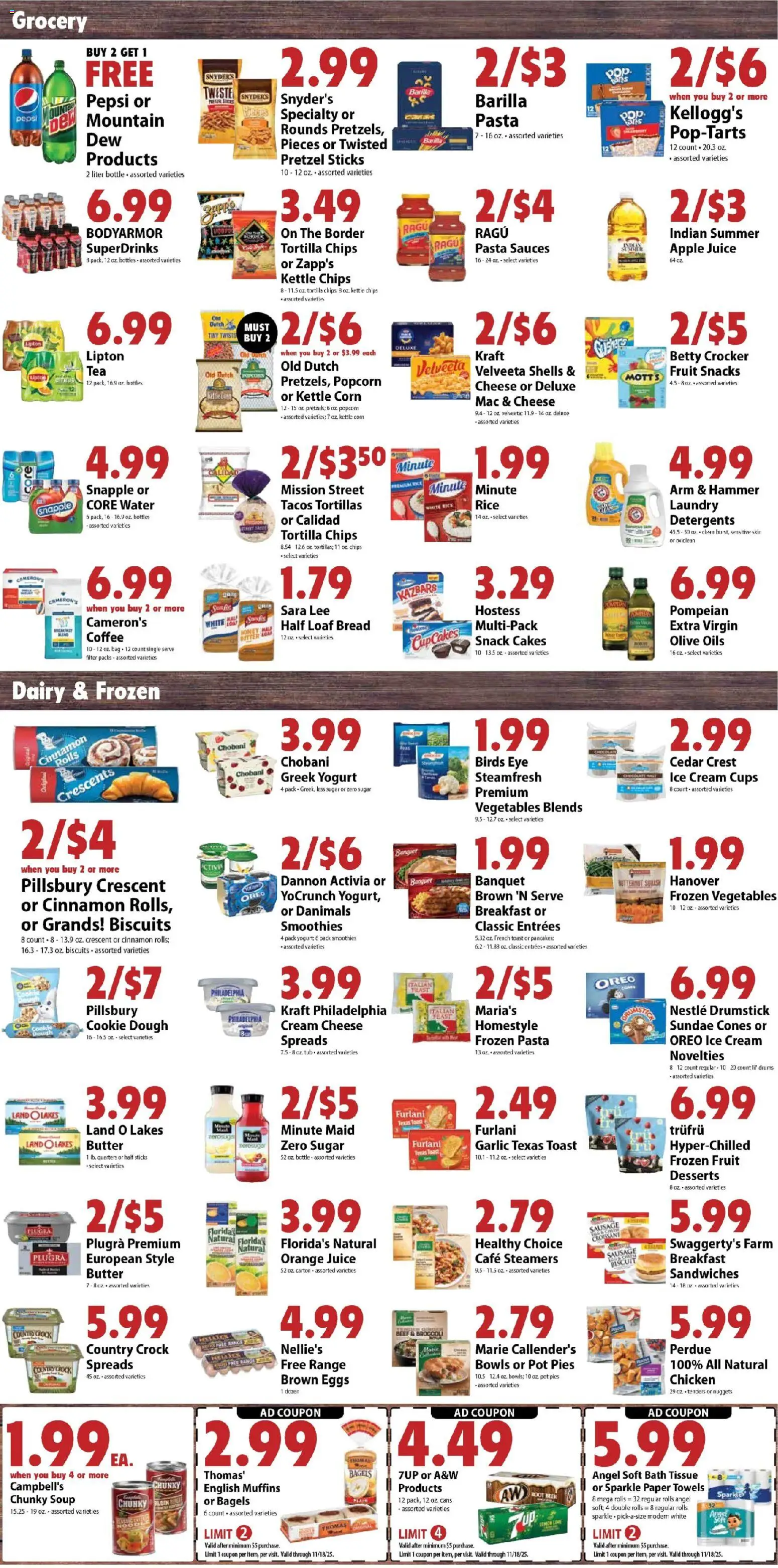 Festival Foods Weekly Ad - valid from 12.11.2025 | Page: 4 | Products: Coffee, Pasta, Sugar, Sausage